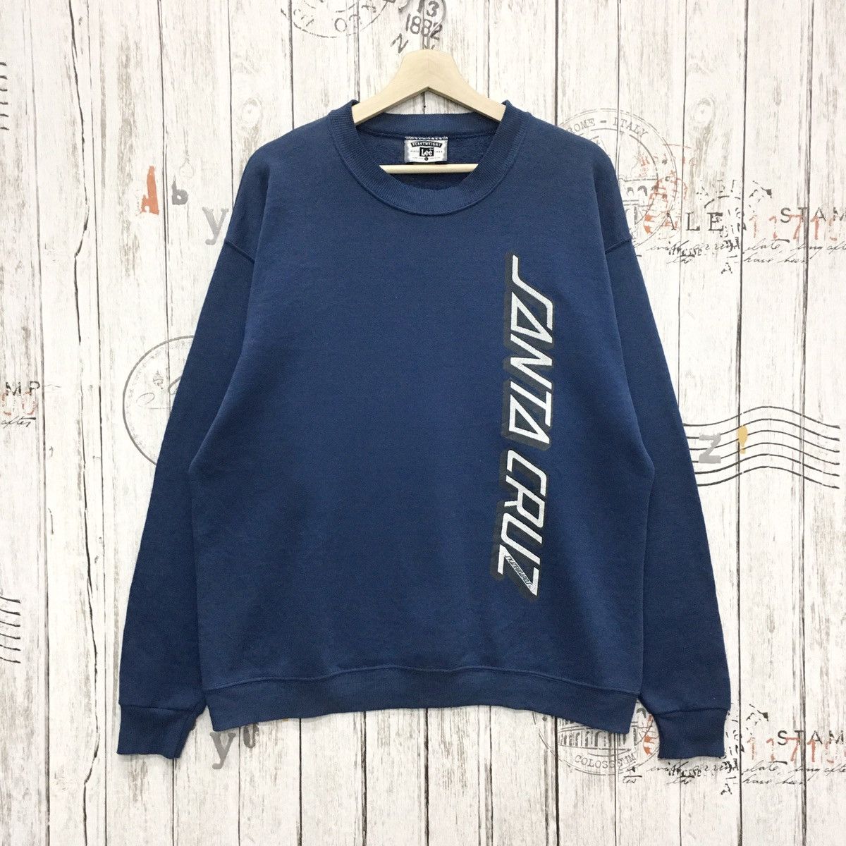 Santa Cruz Skateboards × Vintage Rare Vintage Santa Cruz Big Spellout Skateboarding Size US L / EU 52-54 / 3 - 1 Thumbnail