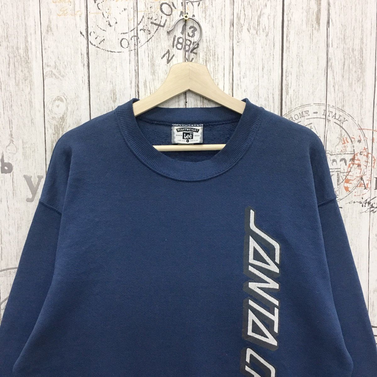 Santa Cruz Skateboards × Vintage Rare Vintage Santa Cruz Big Spellout Skateboarding Size US L / EU 52-54 / 3 - 3 Thumbnail
