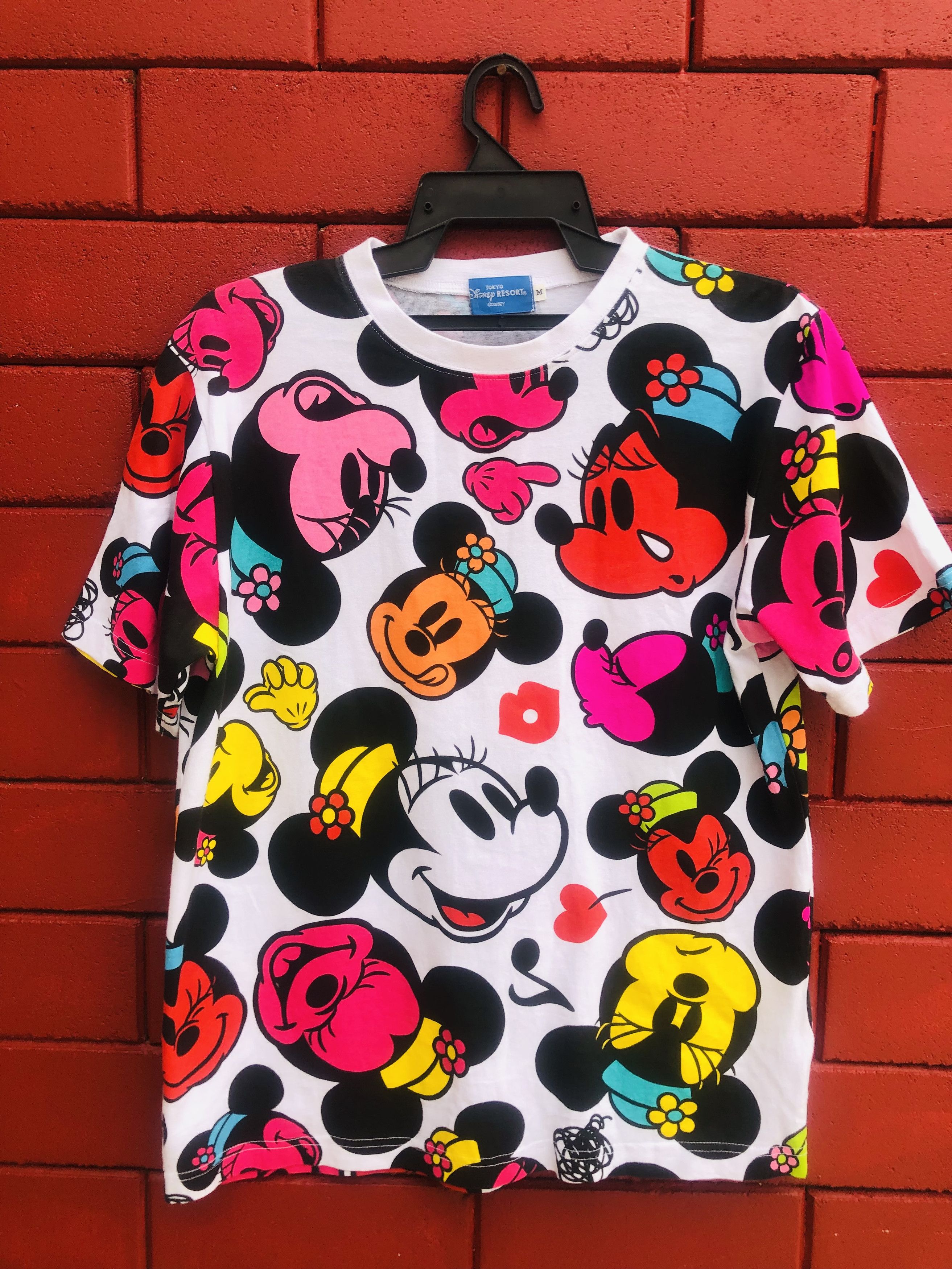 image of Vintage Minnie Mouse Japanese Designer Fashion Style Shirt, Men's (Size Medium)
