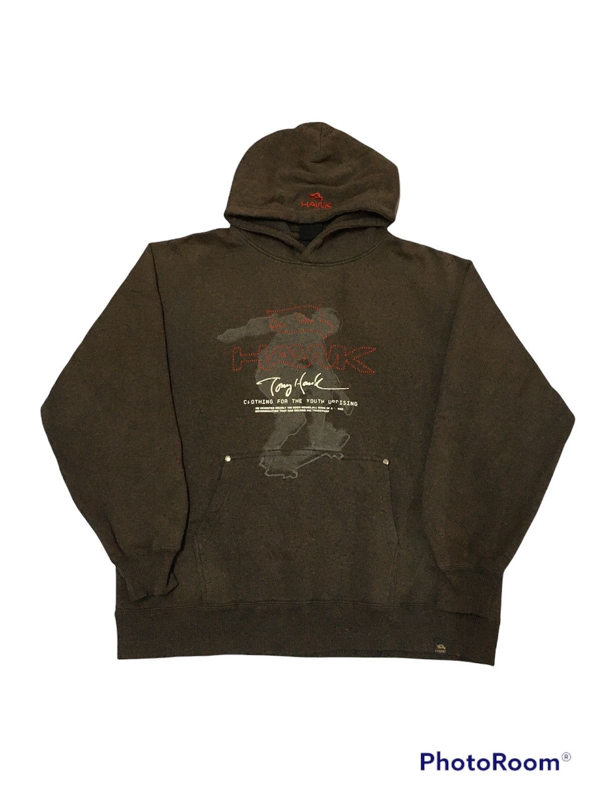 Tony Hawk SICK🔥Vintage Tony Hawk Skateboarding Faded Thrashed Hoodie Size US L / EU 52-54 / 3 - 2 Thumbnail