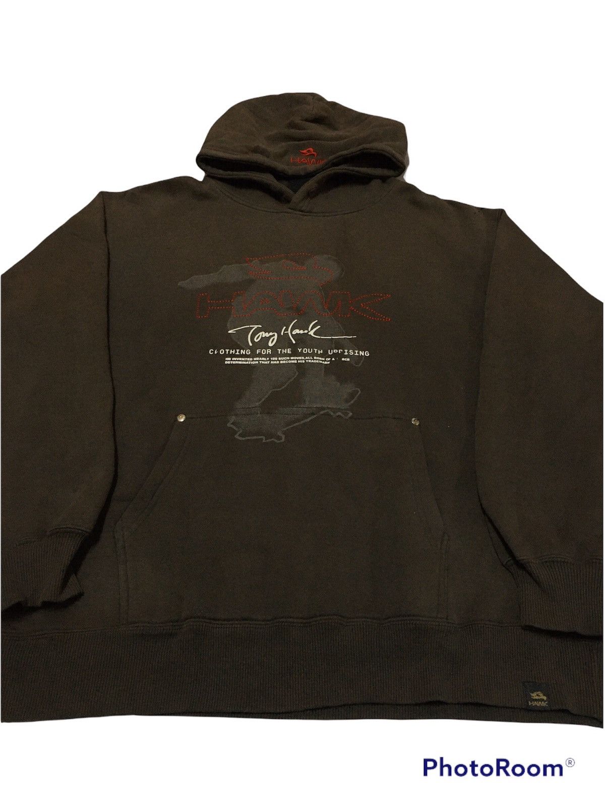Tony Hawk SICK🔥Vintage Tony Hawk Skateboarding Faded Thrashed Hoodie Size US L / EU 52-54 / 3 - 3 Thumbnail