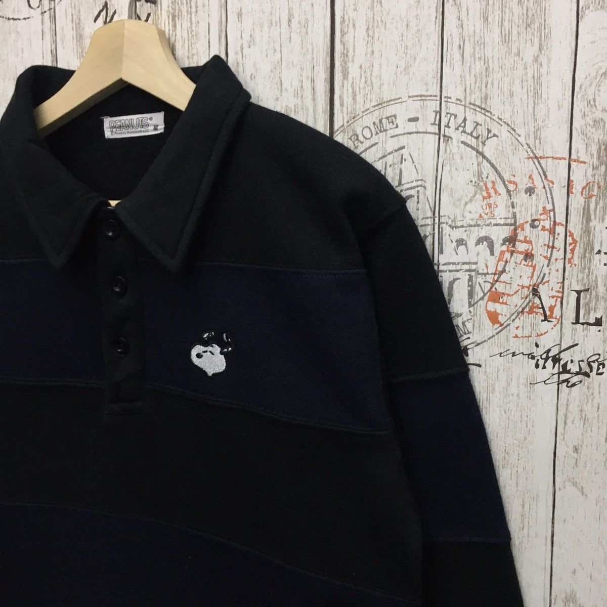 Cartoon Network × Peanuts Rare Snoopy Small Snoopy Embroidery Striped Collar Size US S / EU 44-46 / 1 - 7 Thumbnail