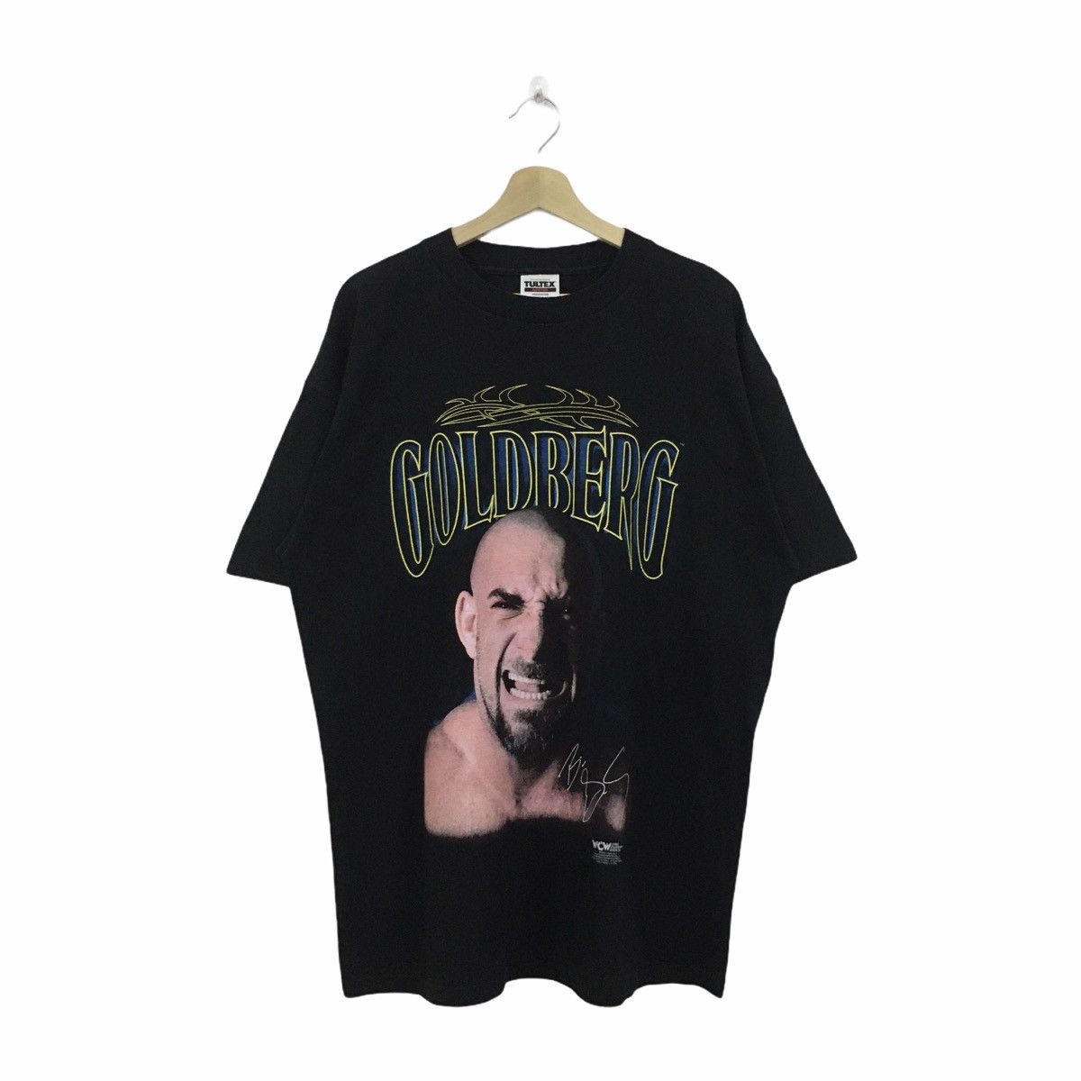Vintage × WCW/nWo Rare Vintage 1998 WCW GOLDBERG Overprint Tee Size US XL / EU 56 / 4 - 1 Thumbnail