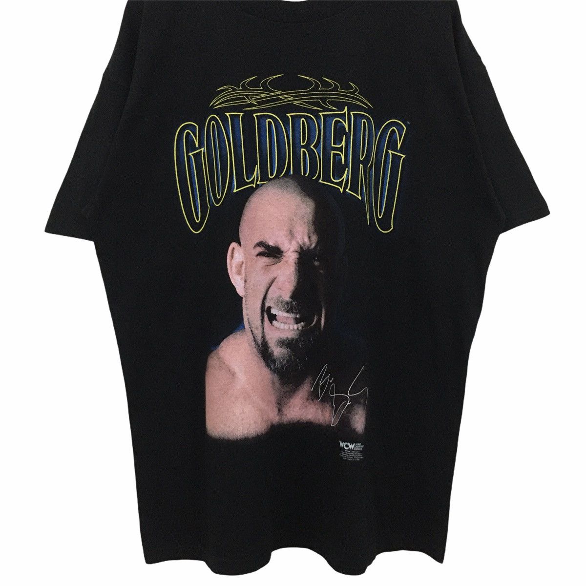 Vintage × WCW/nWo Rare Vintage 1998 WCW GOLDBERG Overprint Tee Size US XL / EU 56 / 4 - 7 Thumbnail