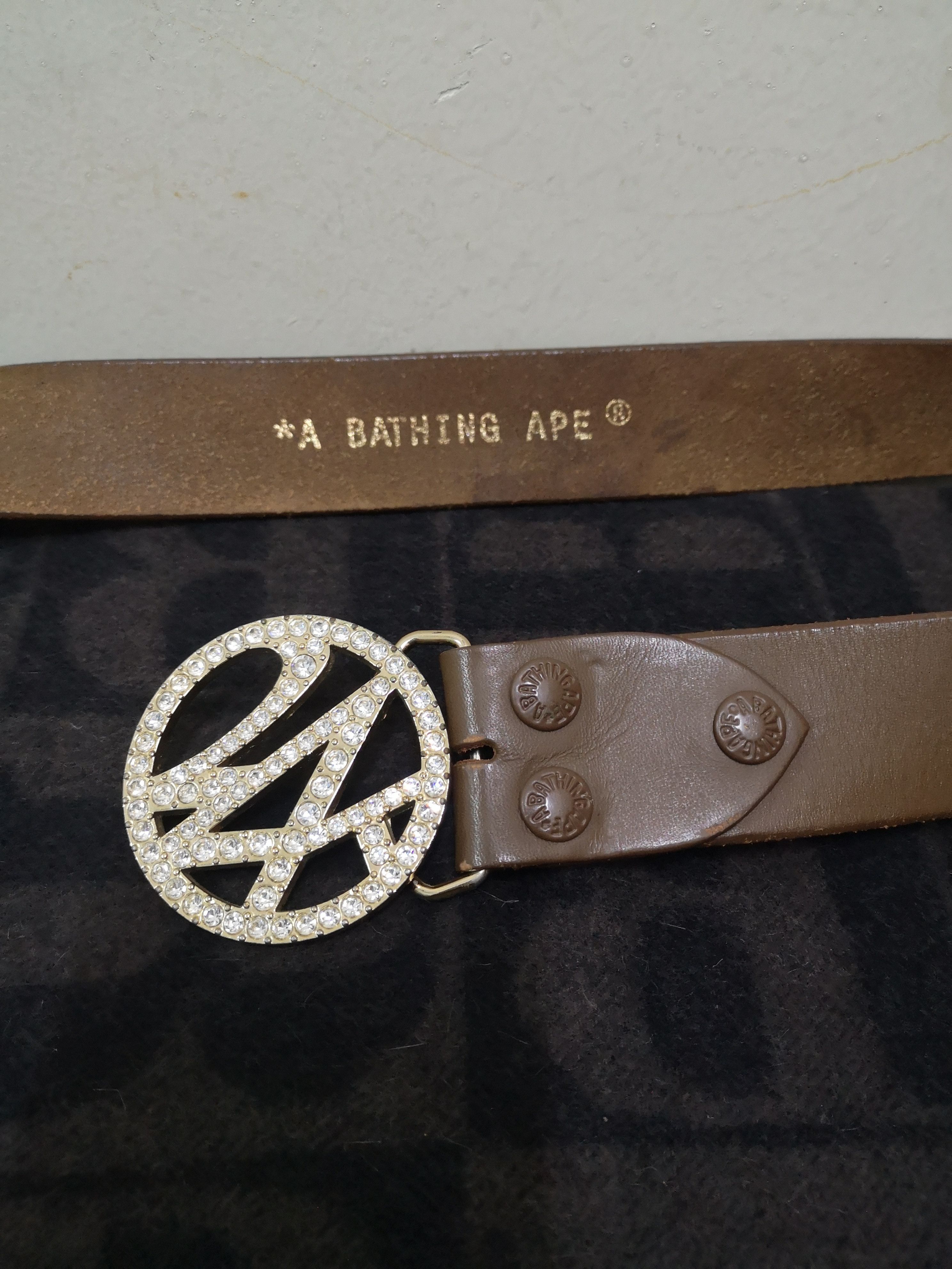 Bape Bape x 24 Karats Leather Belt Size ONE SIZE - 4 Thumbnail