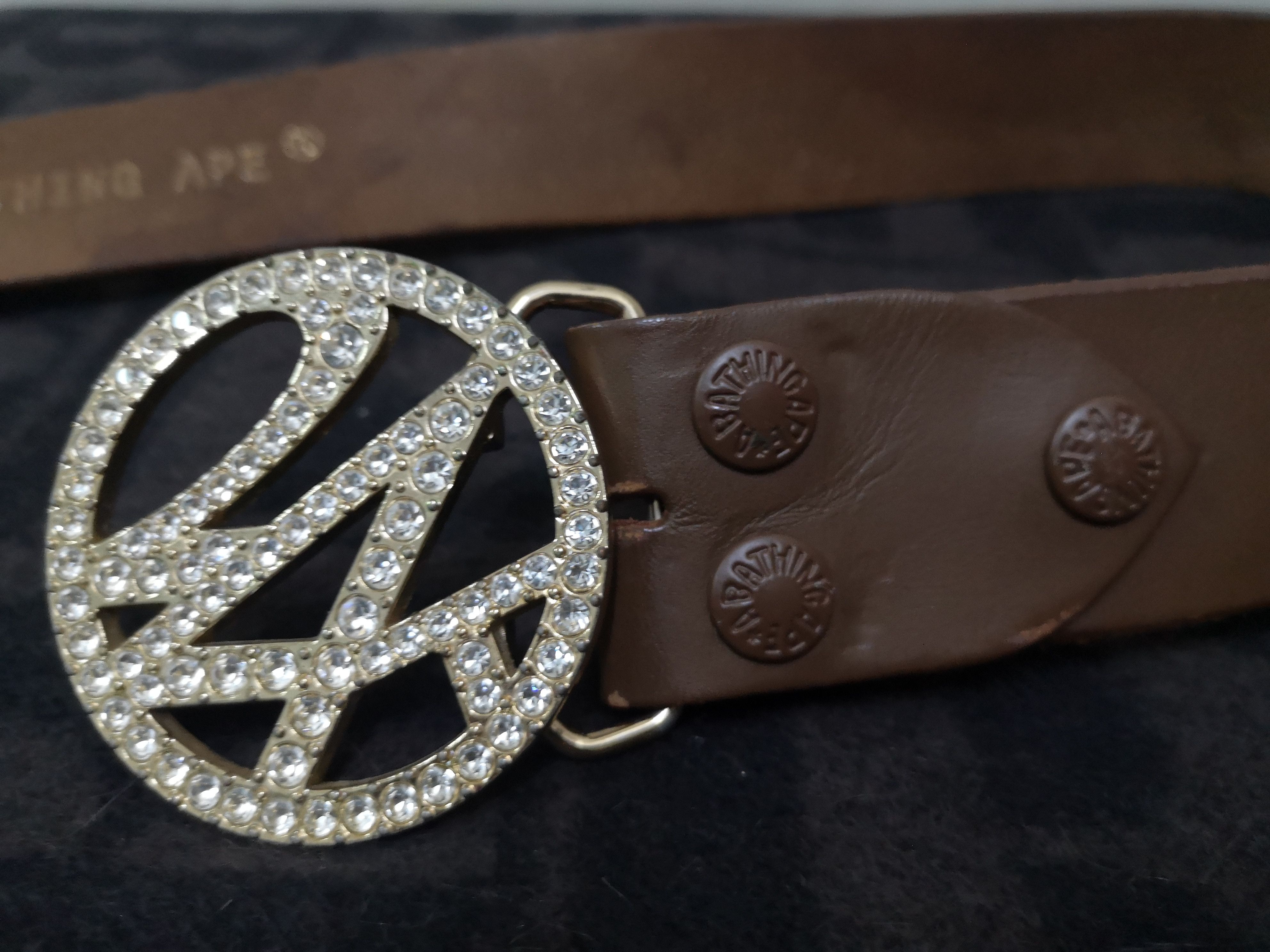 Bape Bape x 24 Karats Leather Belt Size ONE SIZE - 7 Thumbnail