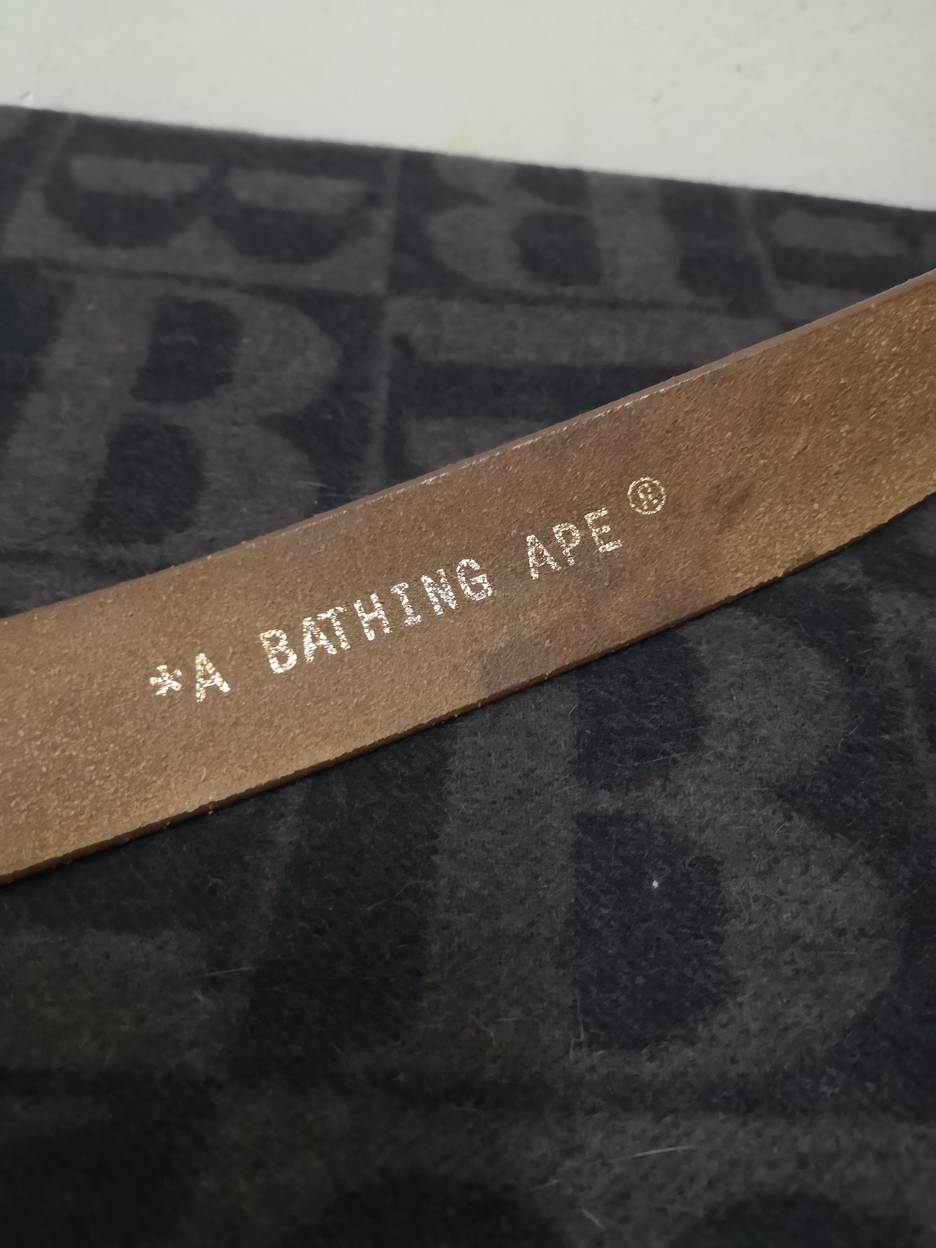 Bape Bape x 24 Karats Leather Belt Size ONE SIZE - 8 Thumbnail