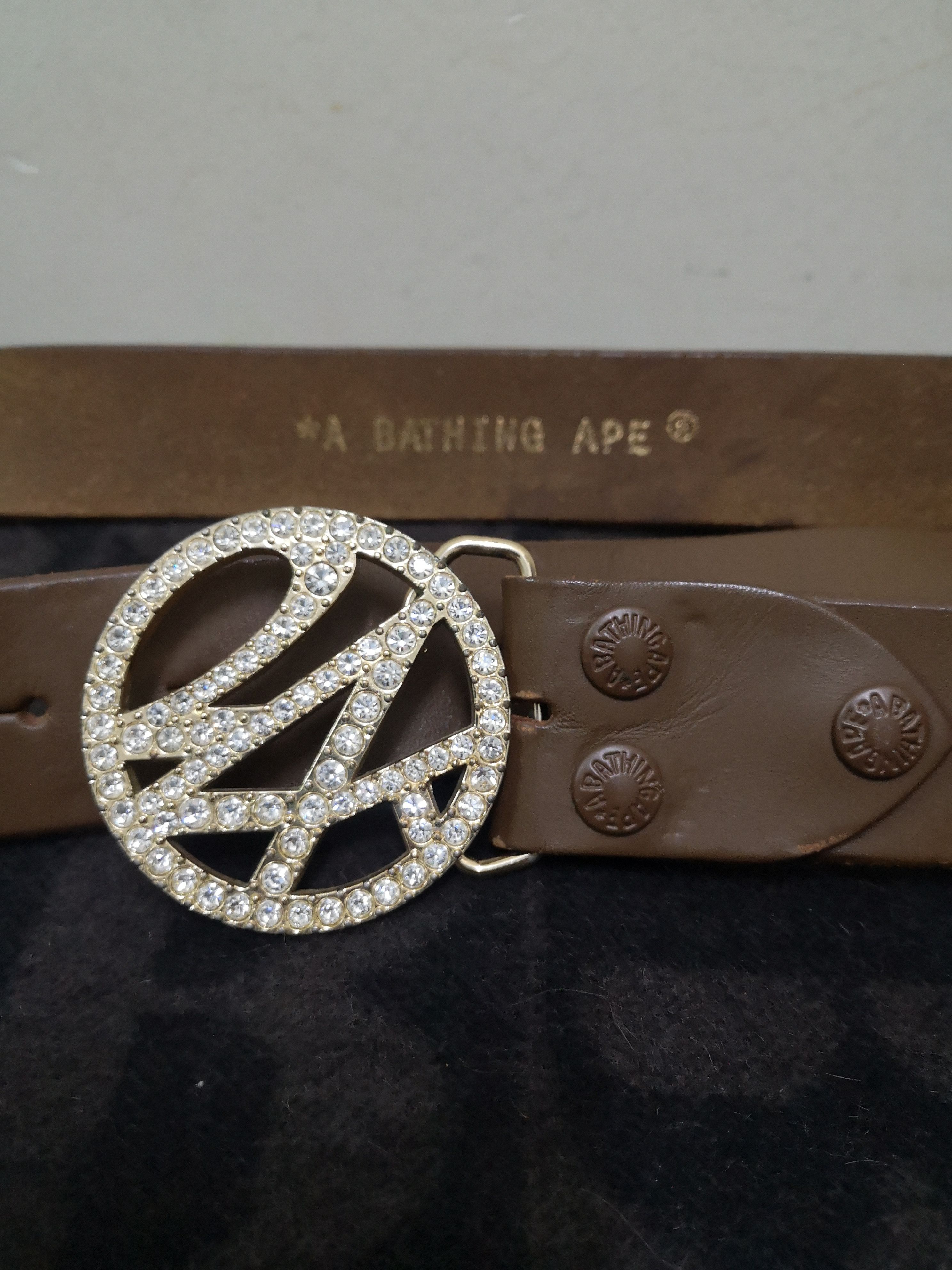 Bape Bape x 24 Karats Leather Belt Size ONE SIZE - 2 Thumbnail