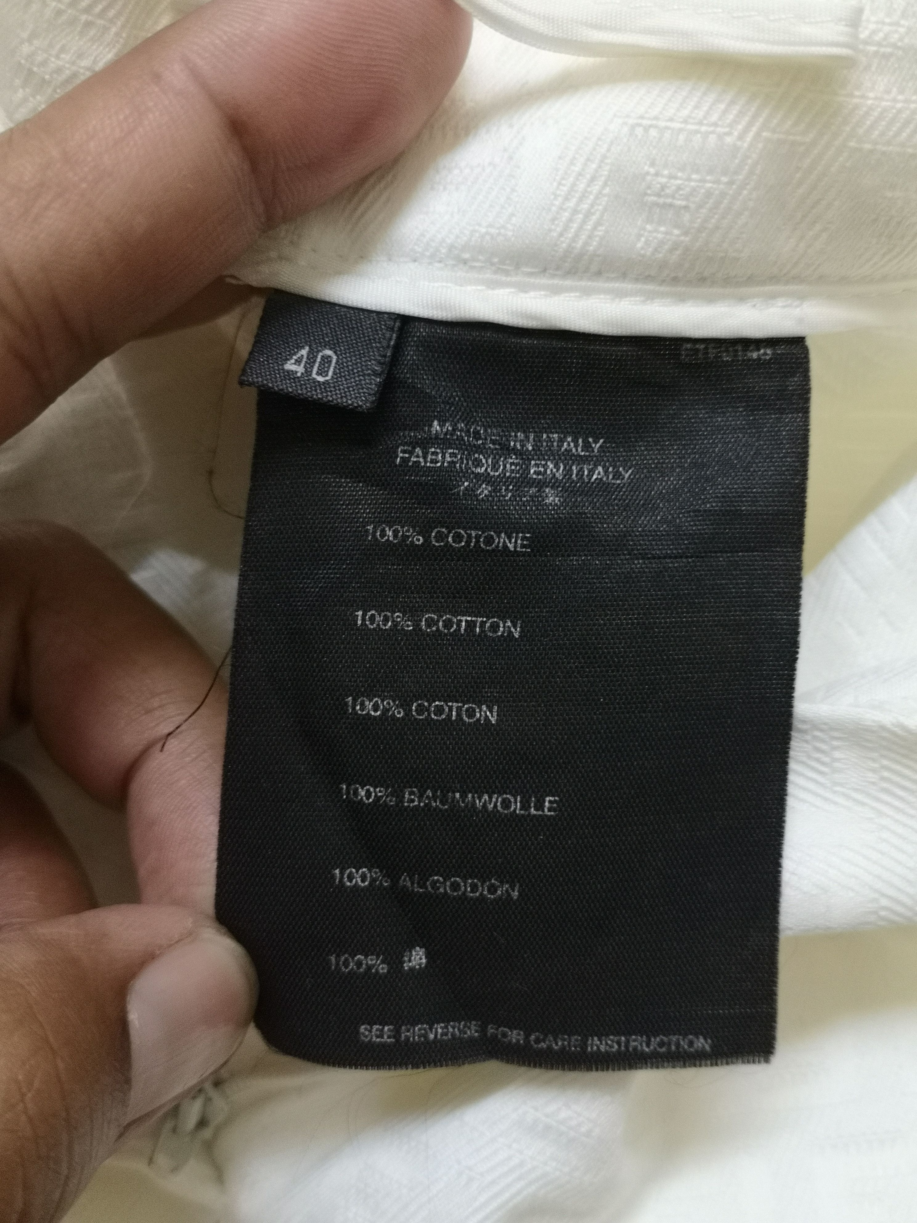 Fendi Fendi Zucca Monogram White Pants Size US 27 - 10 Thumbnail