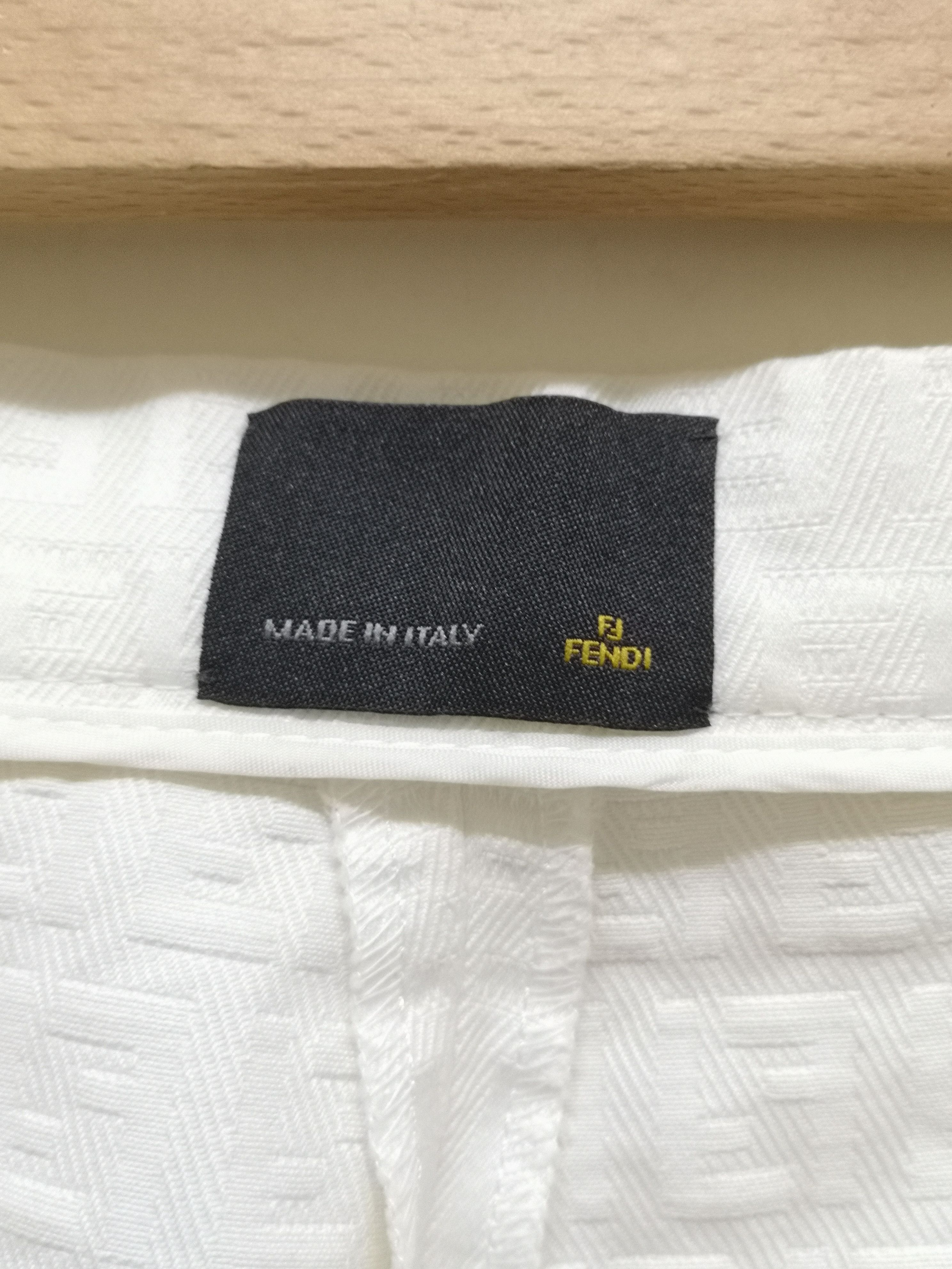 Fendi Fendi Zucca Monogram White Pants Size US 27 - 9 Thumbnail