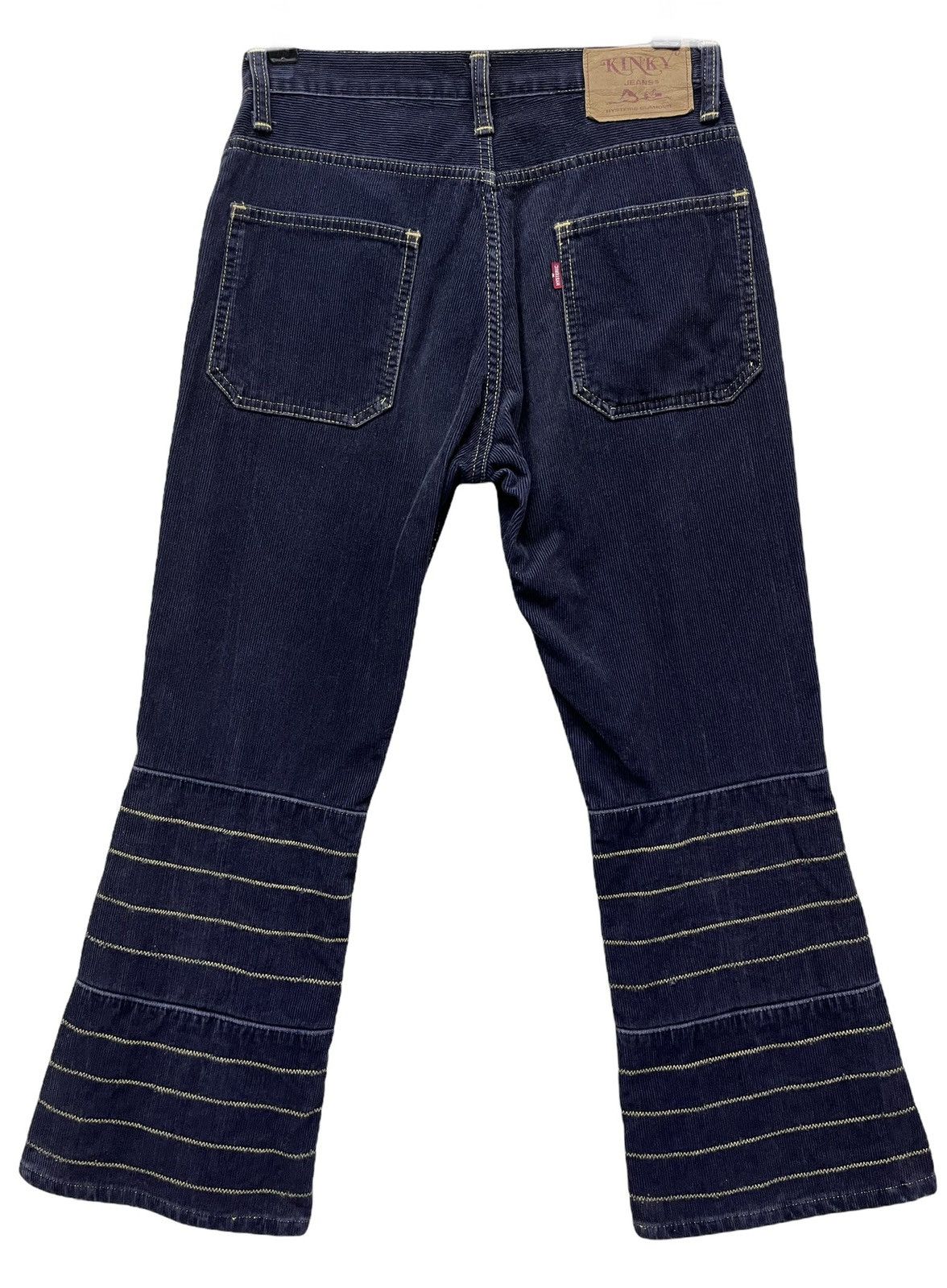 Hysteric Glamour ❤️90’s HYSTERIC GLAMOUR KINKY Corduroy Flare Cropped Pants Size US 27 - 2 Thumbnail