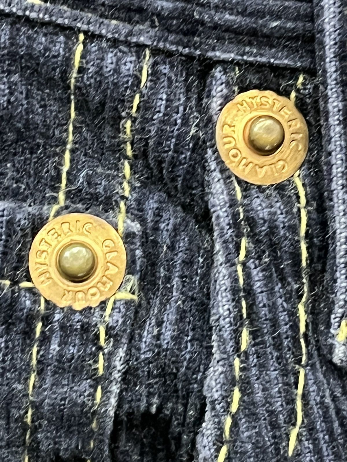 Hysteric Glamour ❤️90’s HYSTERIC GLAMOUR KINKY Corduroy Flare Cropped Pants Size US 27 - 9 Thumbnail