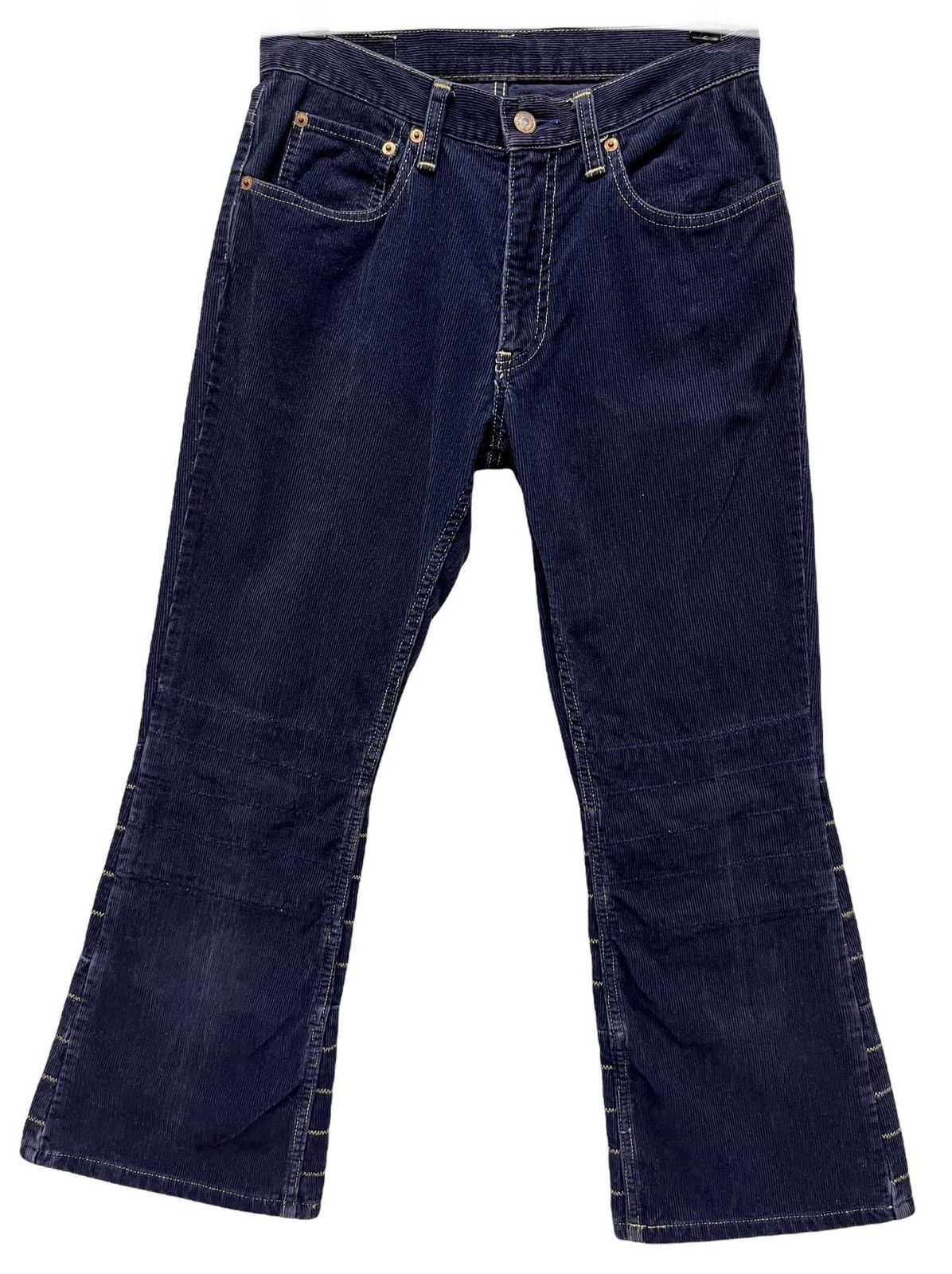 Hysteric Glamour ❤️90’s HYSTERIC GLAMOUR KINKY Corduroy Flare Cropped Pants Size US 27 - 5 Thumbnail