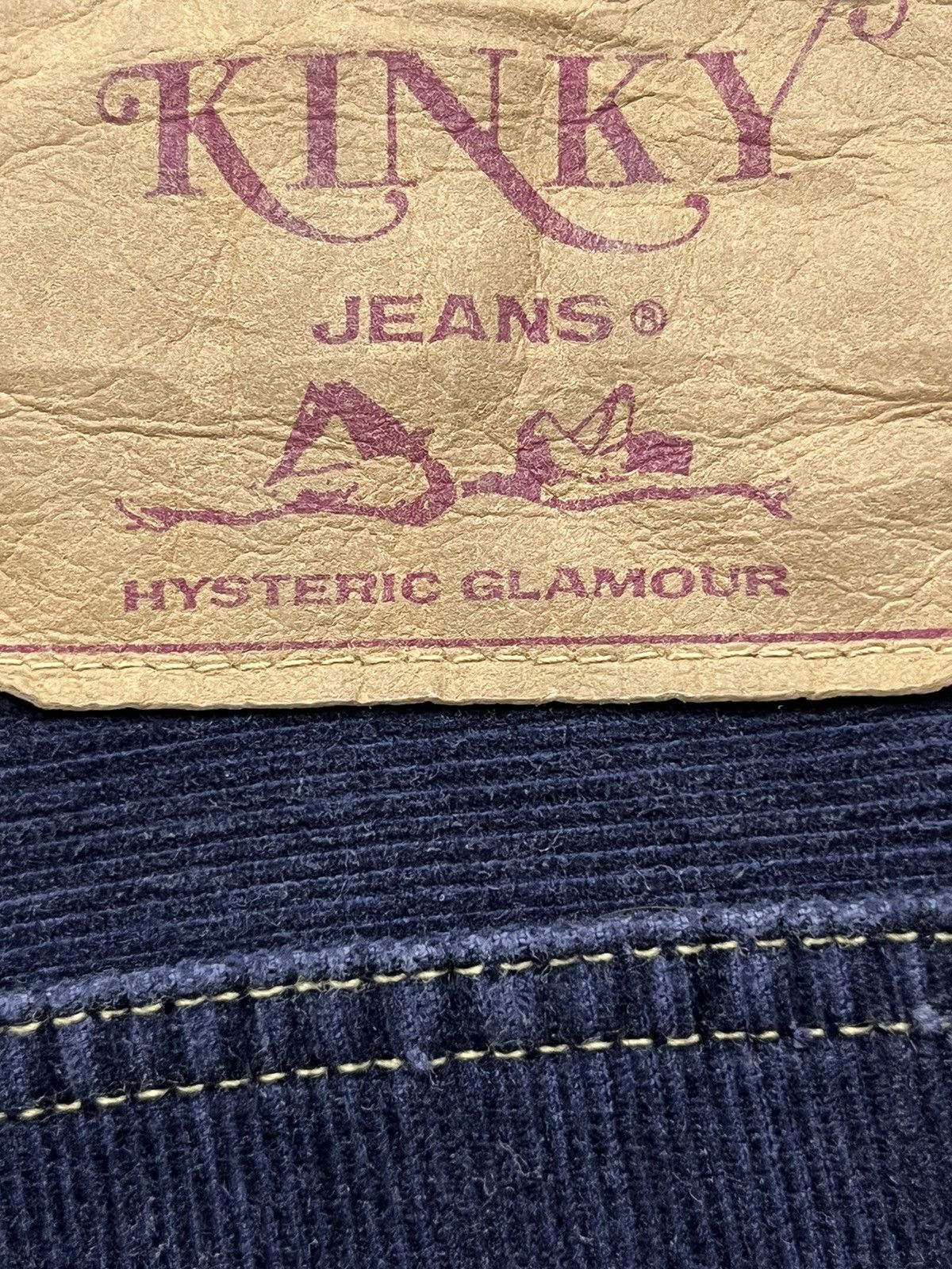 Hysteric Glamour ❤️90’s HYSTERIC GLAMOUR KINKY Corduroy Flare Cropped Pants Size US 27 - 12 Thumbnail