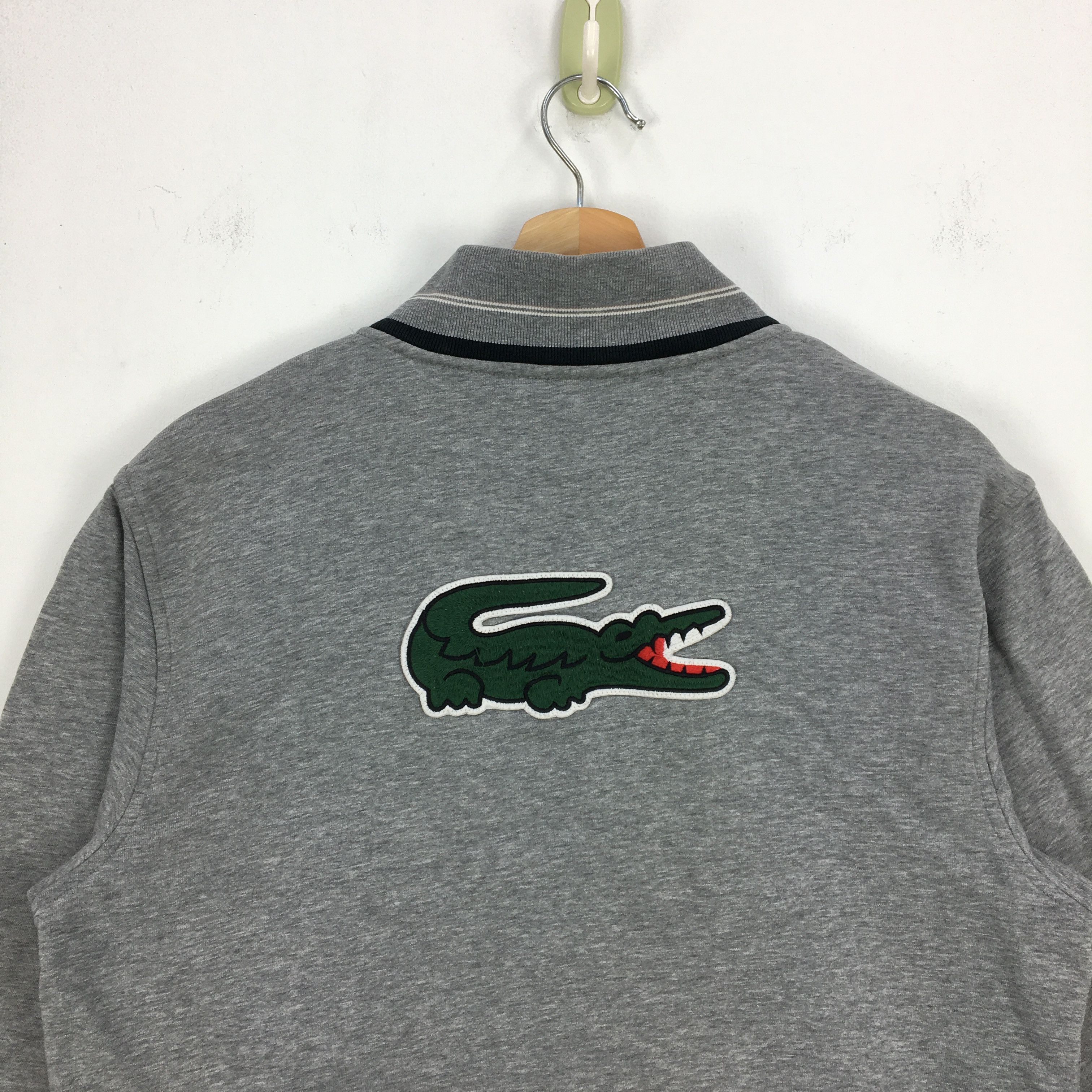Lacoste × Vintage Vintage 90s Lacoste Sweater Big Logo Varsity Sweatshirt Size US M / EU 48-50 / 2 - 3 Thumbnail