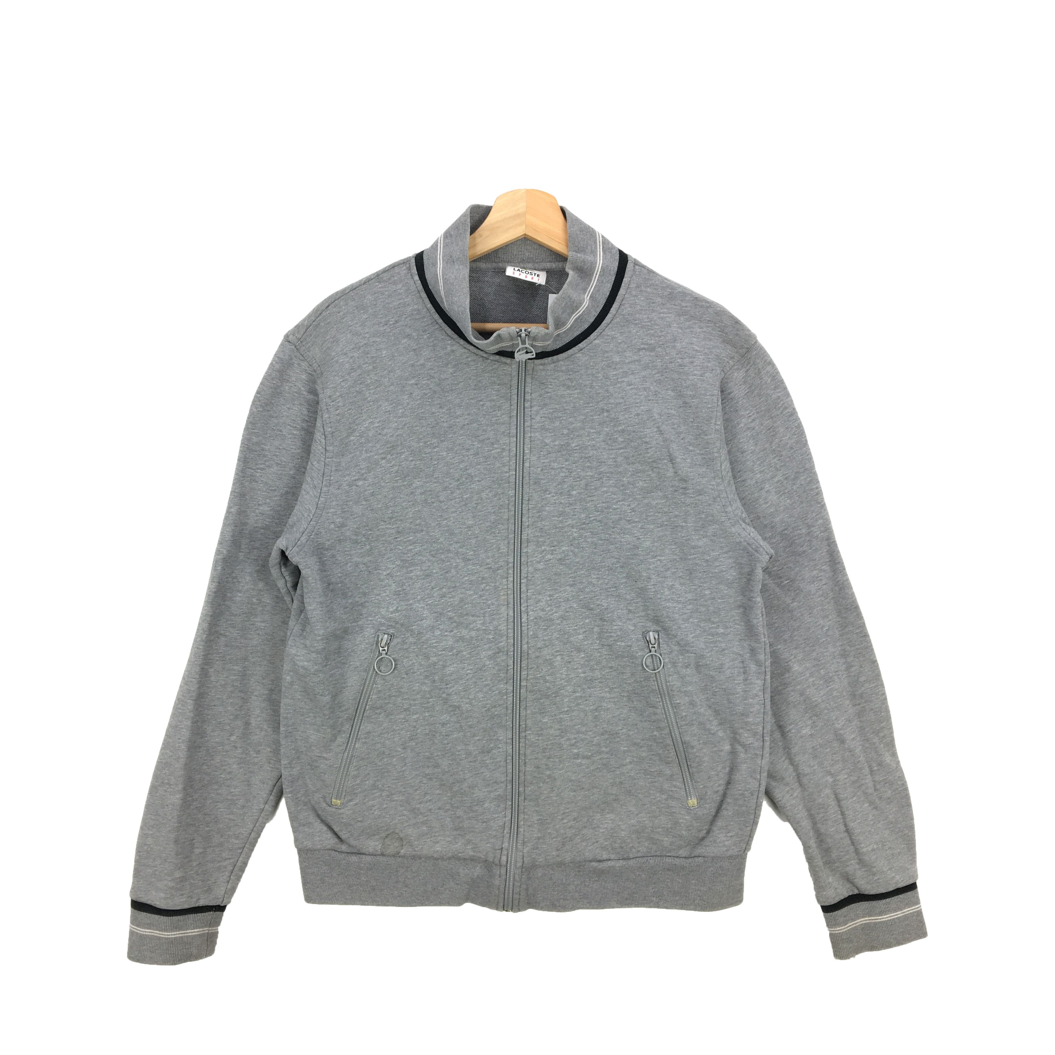 Lacoste × Vintage Vintage 90s Lacoste Sweater Big Logo Varsity Sweatshirt Size US M / EU 48-50 / 2 - 2 Thumbnail