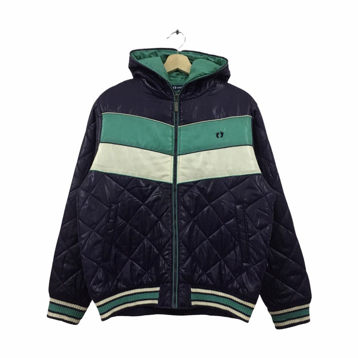 Hang Ten Rare Hang Ten Full Zipper Hoodie Puffer Jacket Small Logo Size US L / EU 52-54 / 3 - 2 Thumbnail