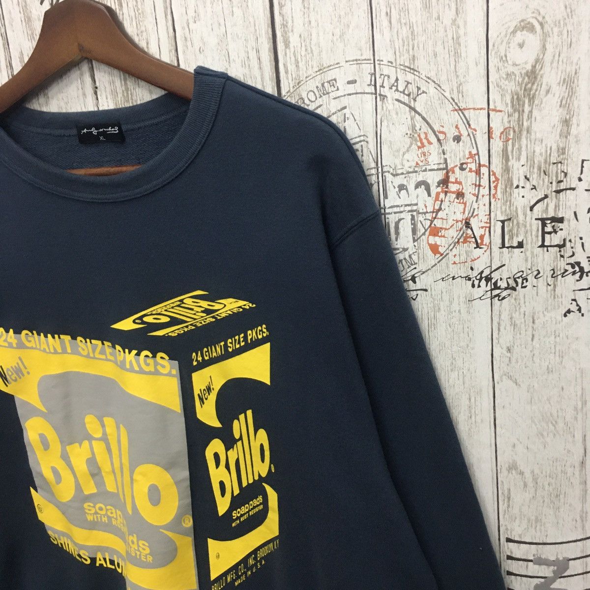 Andy Warhol × Designer Rare Andy Warhol Big Print Jumper Size US L / EU 52-54 / 3 - 7 Thumbnail