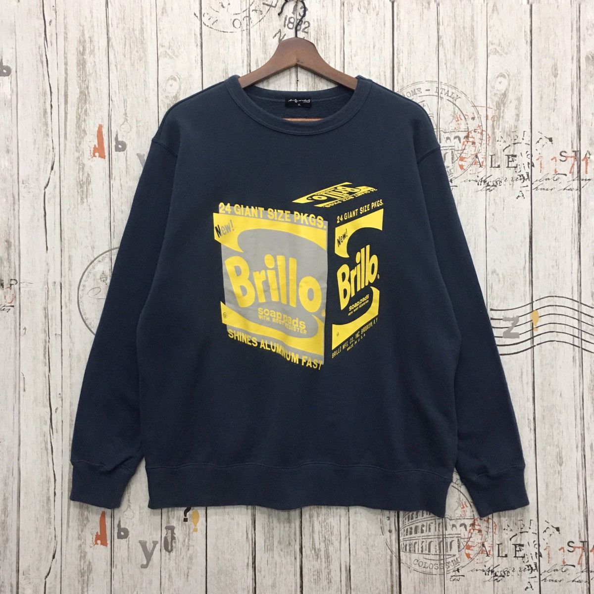 Andy Warhol × Designer Rare Andy Warhol Big Print Jumper Size US L / EU 52-54 / 3 - 1 Thumbnail