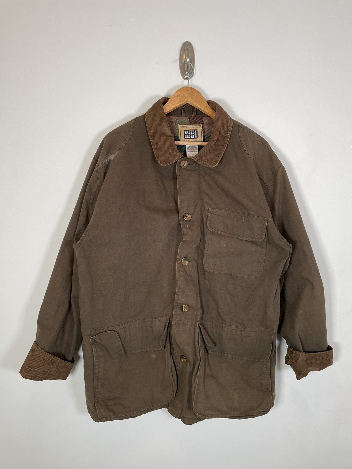 Vintage Vintage Faded Glory Chore Flannel Military Jacket | Grailed