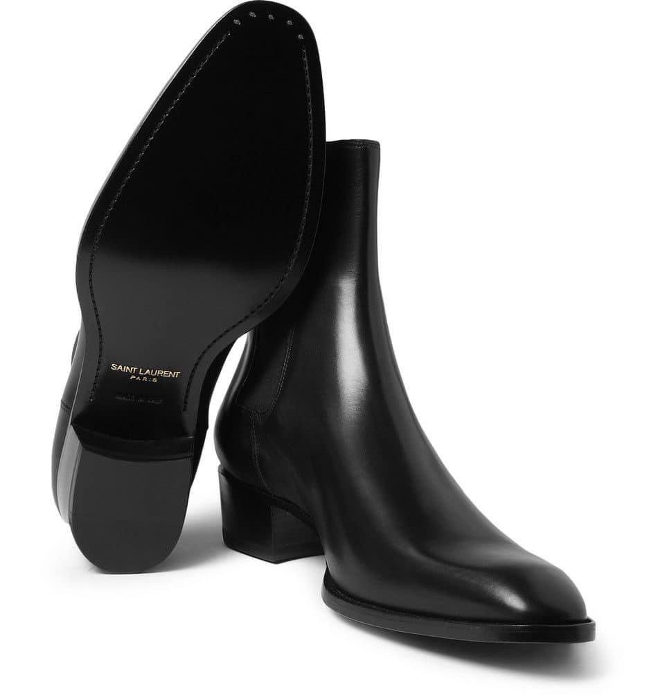 Saint Laurent Paris Classic 40mm Black Leather Wyatt Chelsea Boots sz40/44/45/46 Size US 7 / EU 40 - 6 Thumbnail
