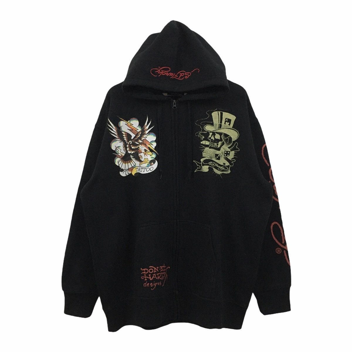 Christian Audigier × Ed Hardy Rare Design ED HARDY Sweater Hoodie Size 5L Size US XXL / EU 58 / 5 - 2 Thumbnail