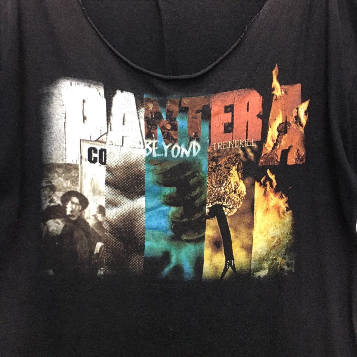 Band Tees × Vintage Rare Vintage Pantera Distressed Tee Size US XL / EU 56 / 4 - 7 Thumbnail