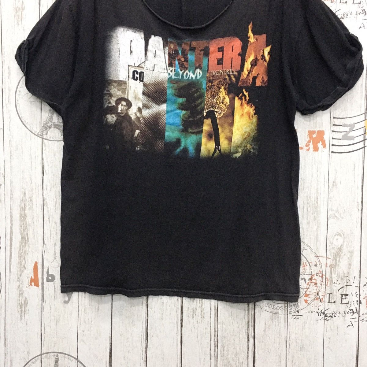 Band Tees × Vintage Rare Vintage Pantera Distressed Tee Size US XL / EU 56 / 4 - 3 Thumbnail