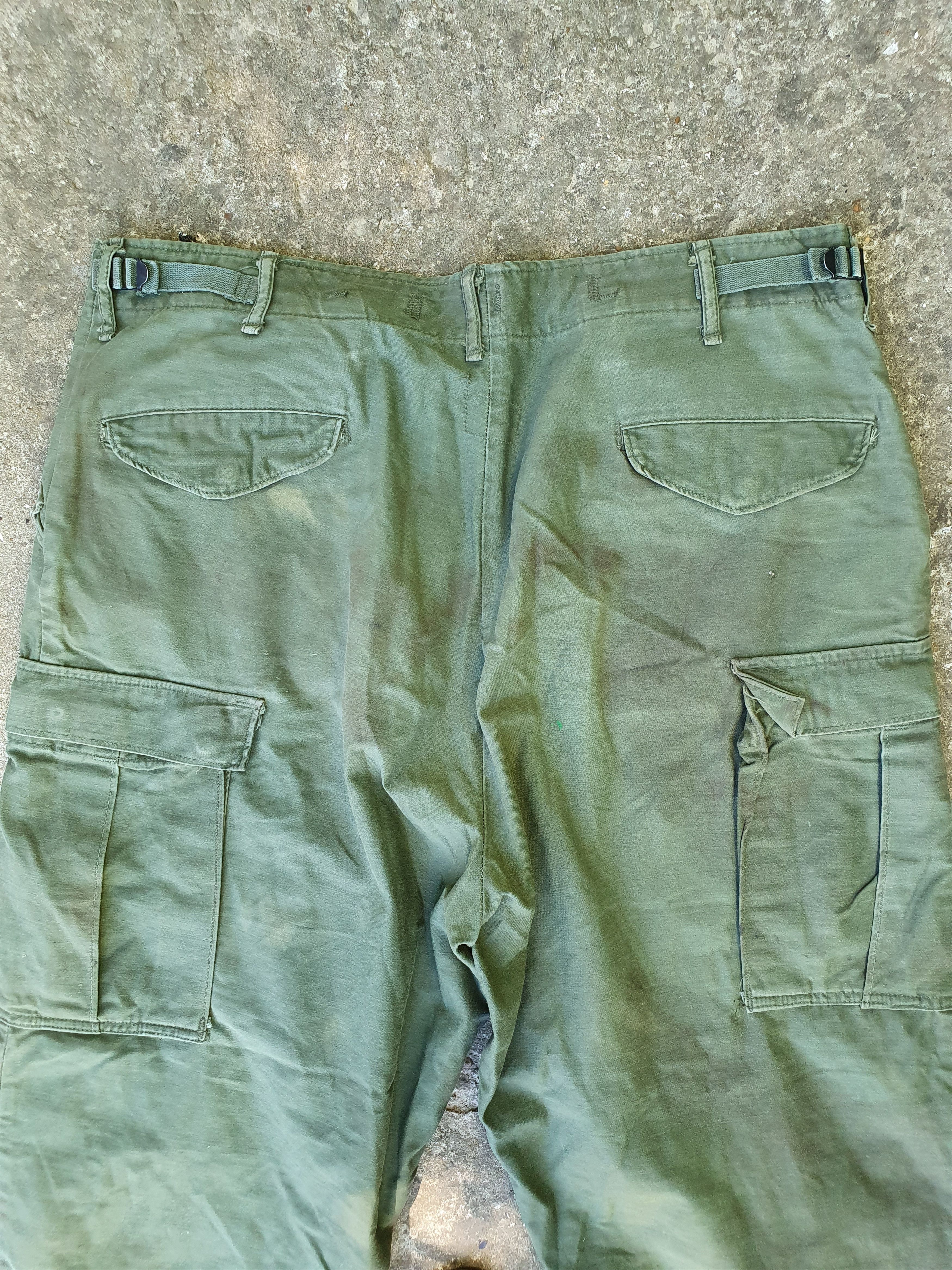 Other Rare 70s Destroyed Aesthetic Military Cargo Vintage Pants Size US 36 / EU 52 - 5 Thumbnail