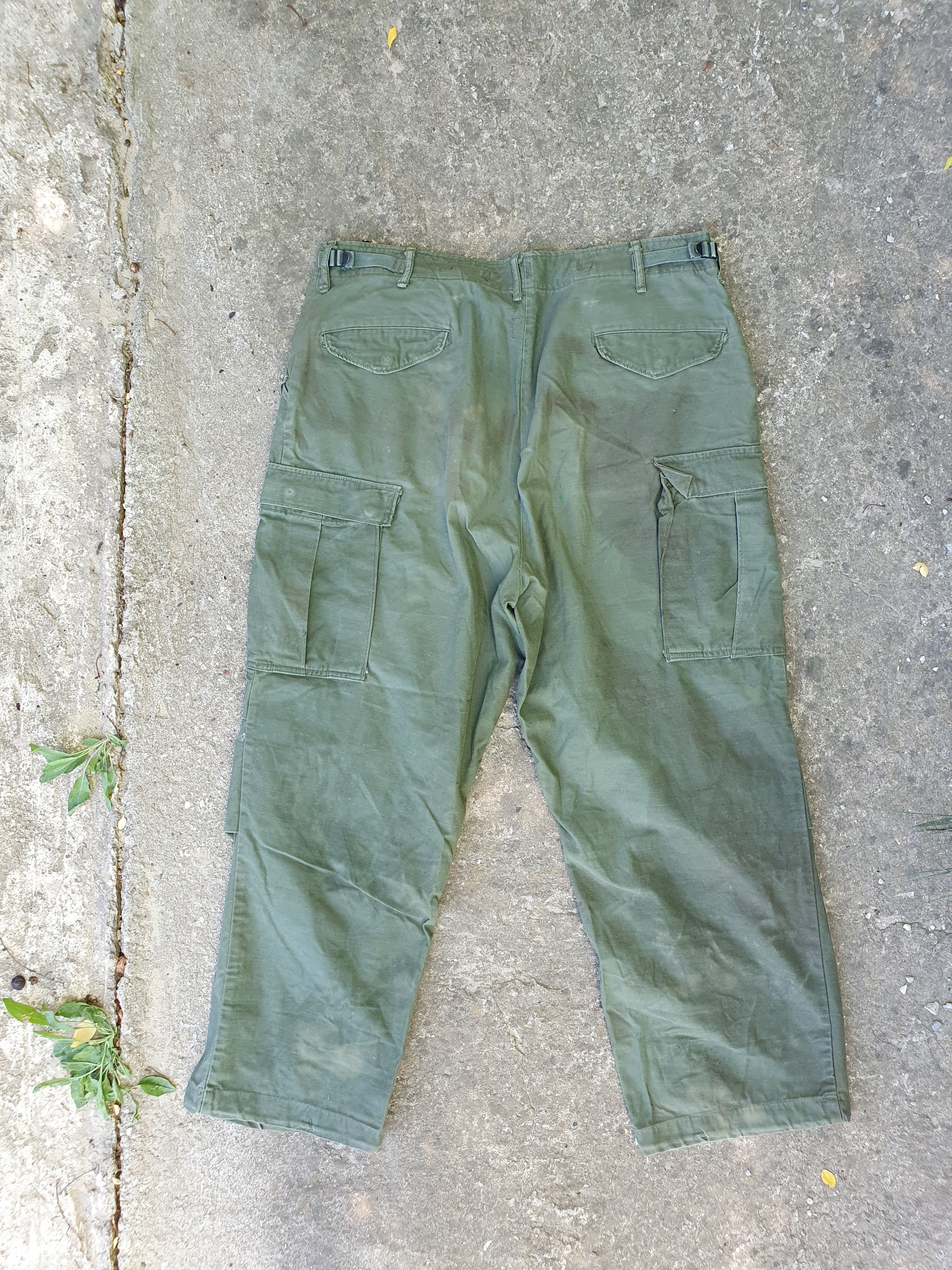 Other Rare 70s Destroyed Aesthetic Military Cargo Vintage Pants Size US 36 / EU 52 - 3 Thumbnail