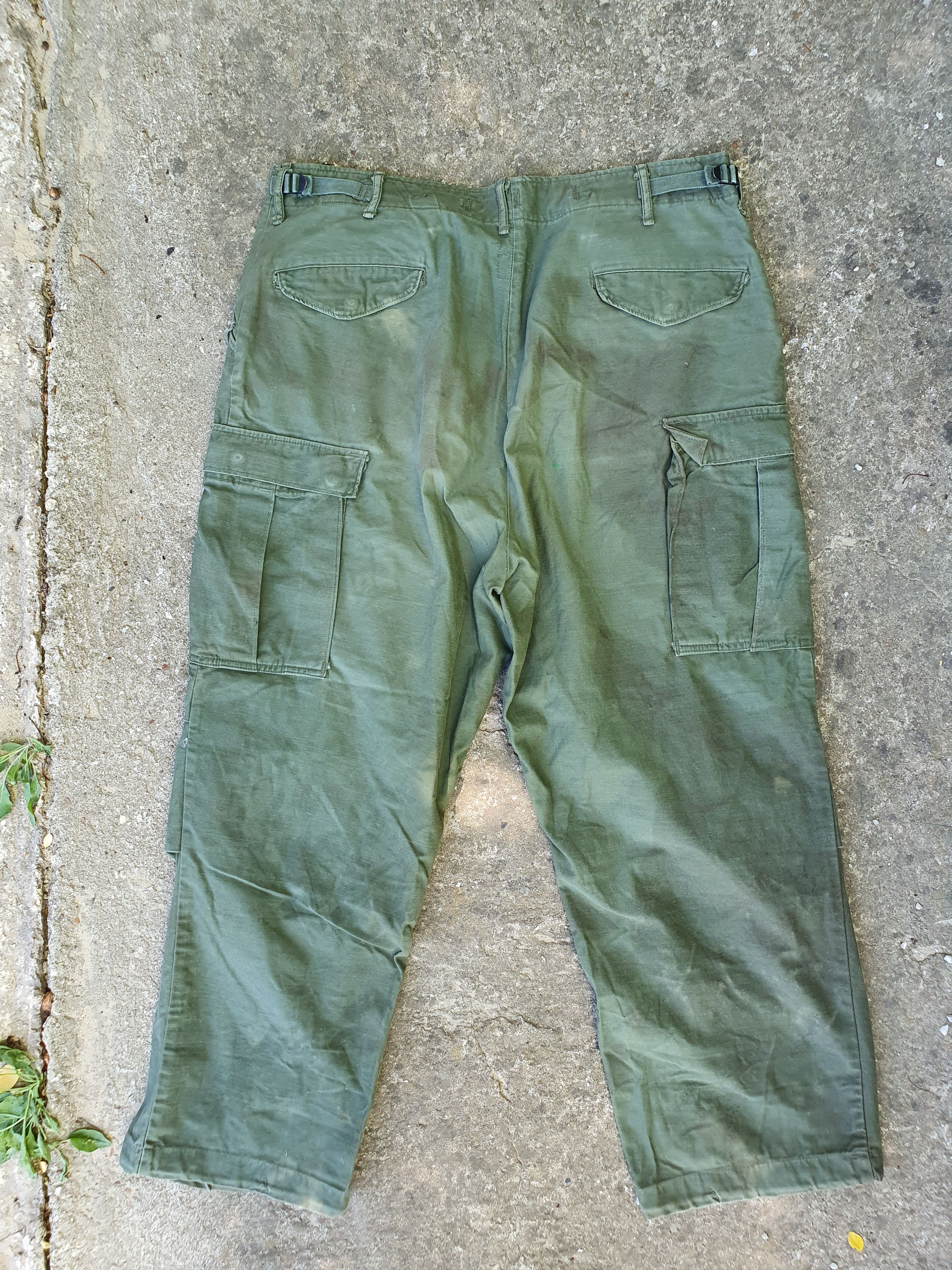 Other Rare 70s Destroyed Aesthetic Military Cargo Vintage Pants Size US 36 / EU 52 - 12 Thumbnail