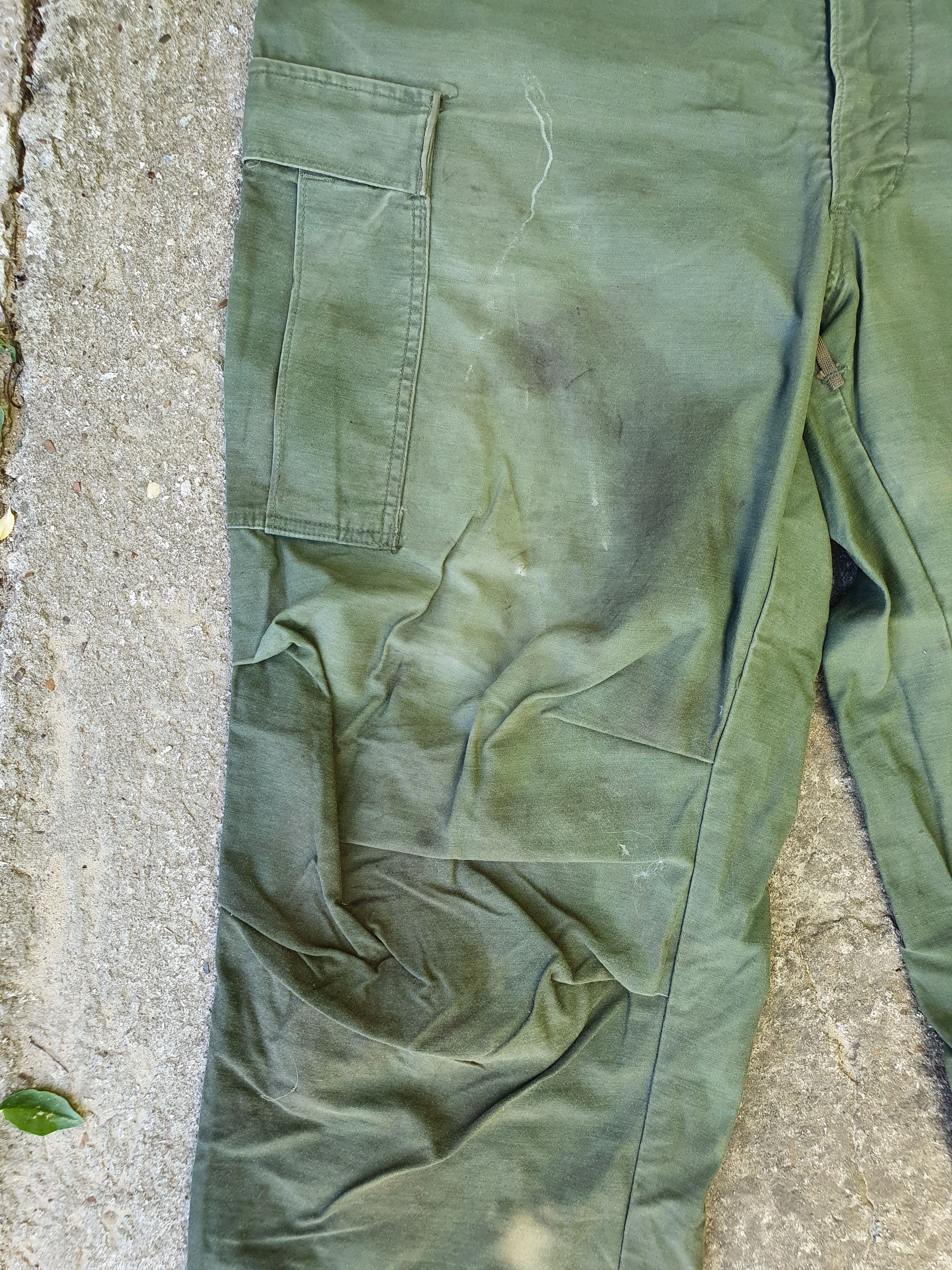 Other Rare 70s Destroyed Aesthetic Military Cargo Vintage Pants Size US 36 / EU 52 - 9 Thumbnail