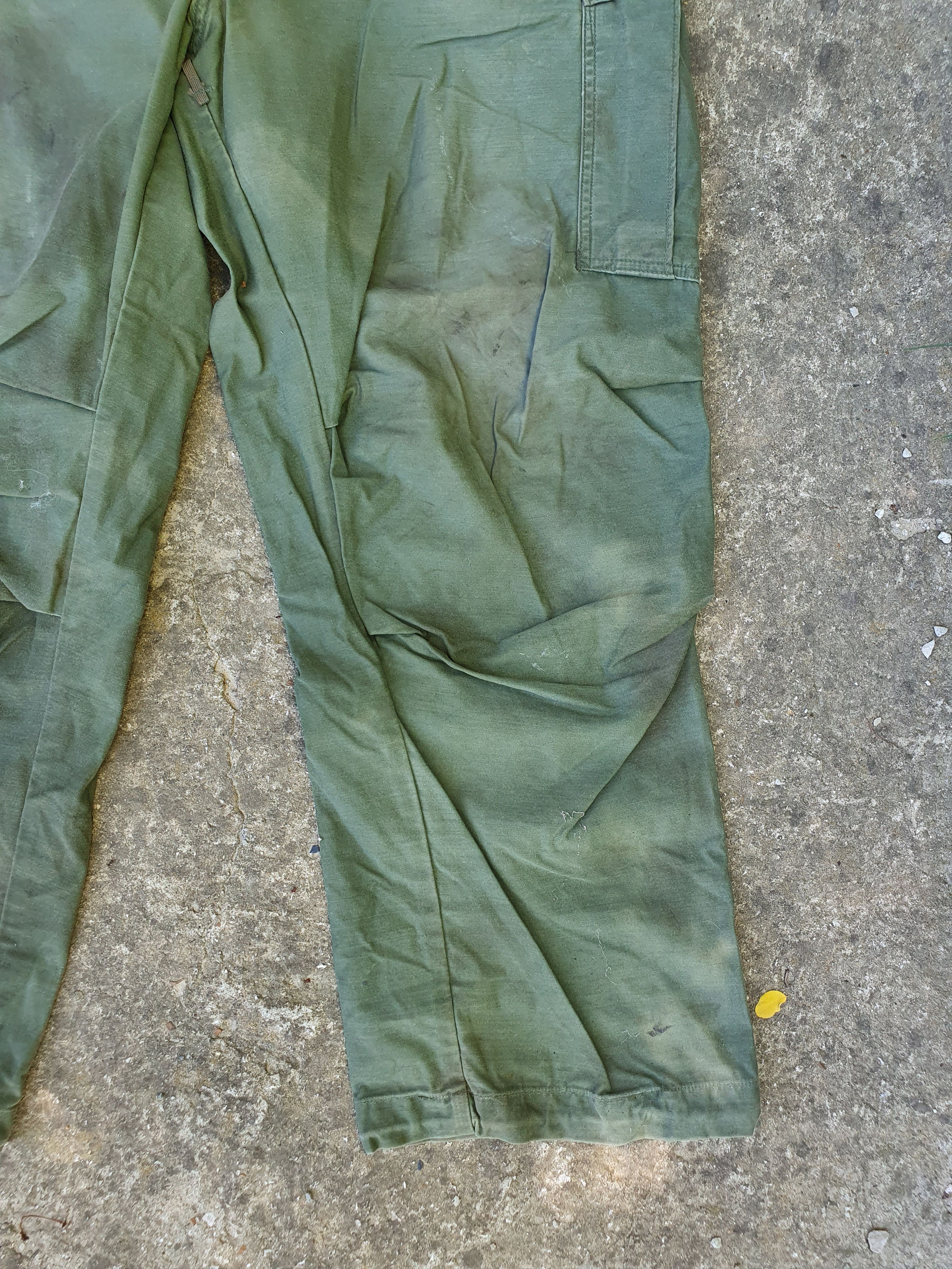 Other Rare 70s Destroyed Aesthetic Military Cargo Vintage Pants Size US 36 / EU 52 - 8 Thumbnail