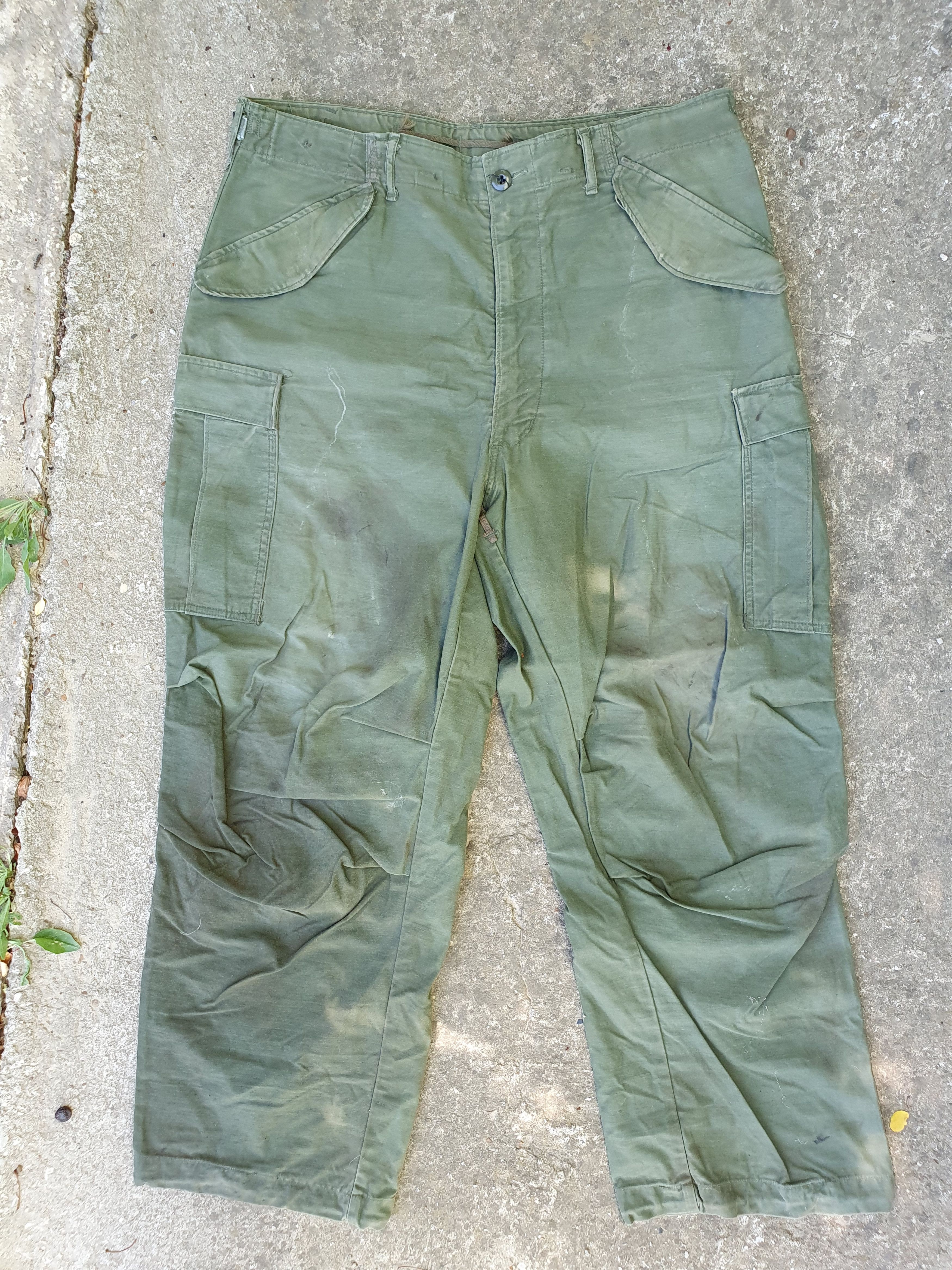 Other Rare 70s Destroyed Aesthetic Military Cargo Vintage Pants Size US 36 / EU 52 - 11 Thumbnail