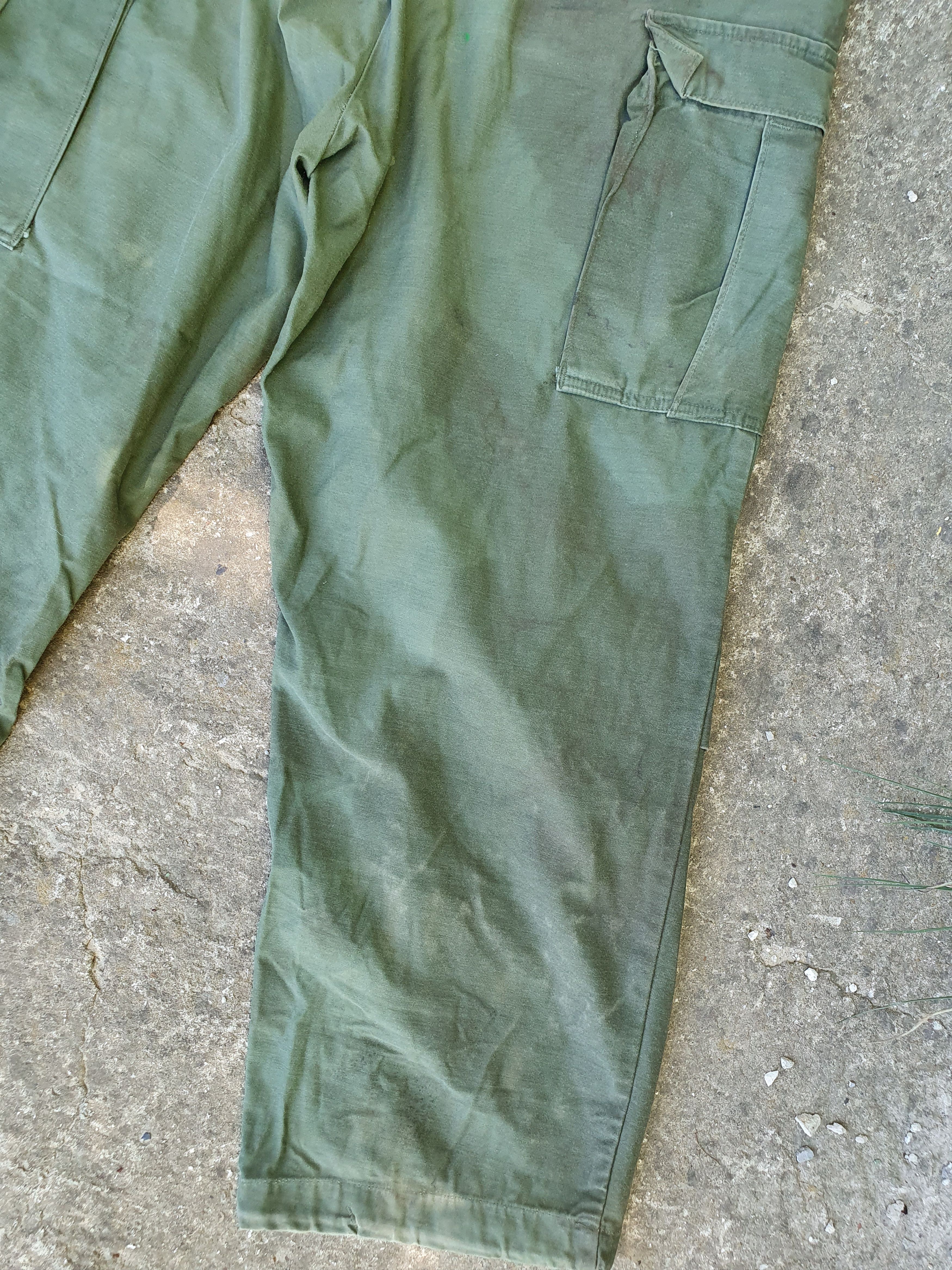 Other Rare 70s Destroyed Aesthetic Military Cargo Vintage Pants Size US 36 / EU 52 - 7 Thumbnail