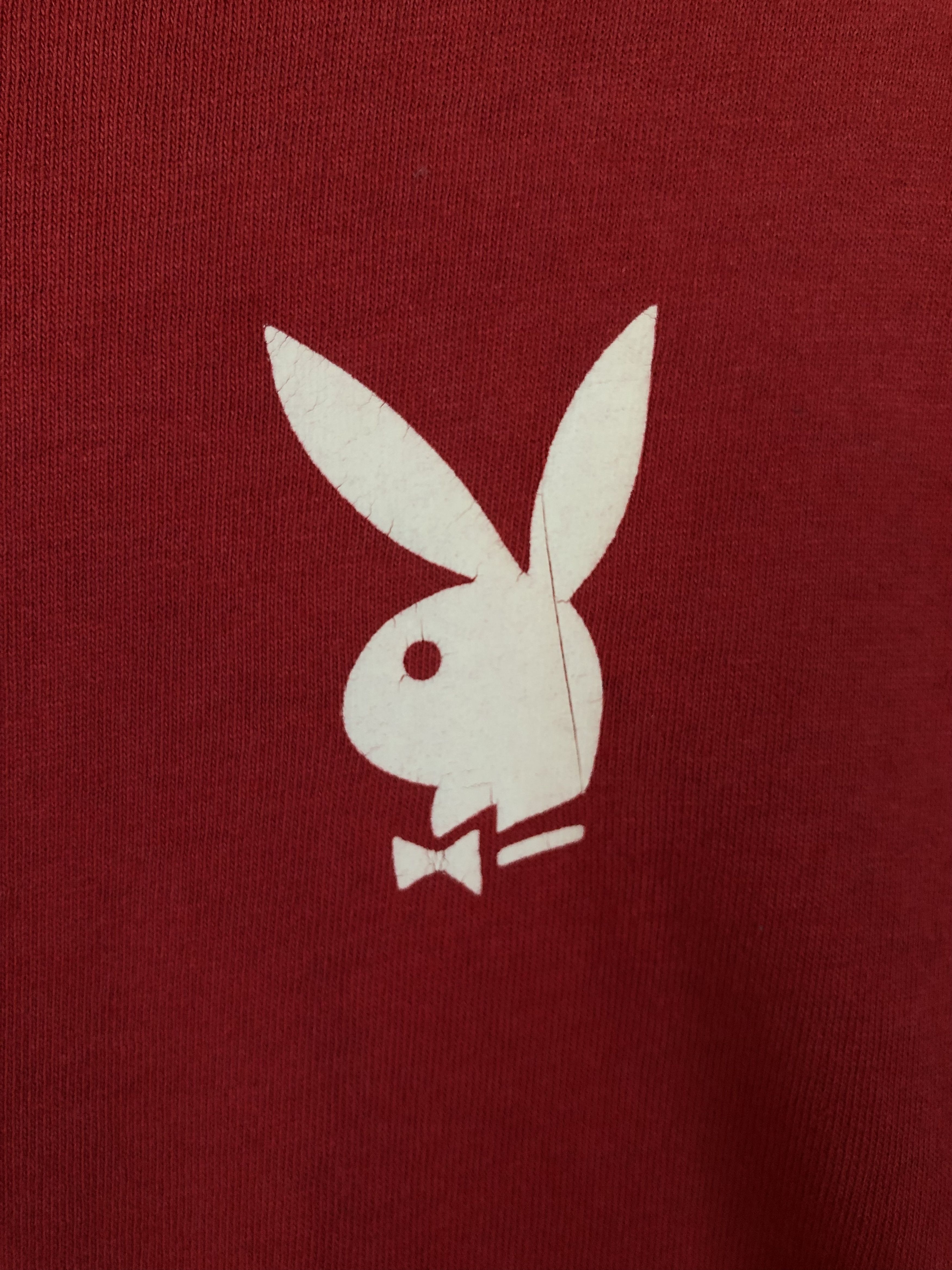 Playboy × Vintage RARE VINTAGE PLAYBOY USA SLEEVES HIT LOGO L/S SHIRT Size US S / EU 44-46 / 1 - 7 Thumbnail