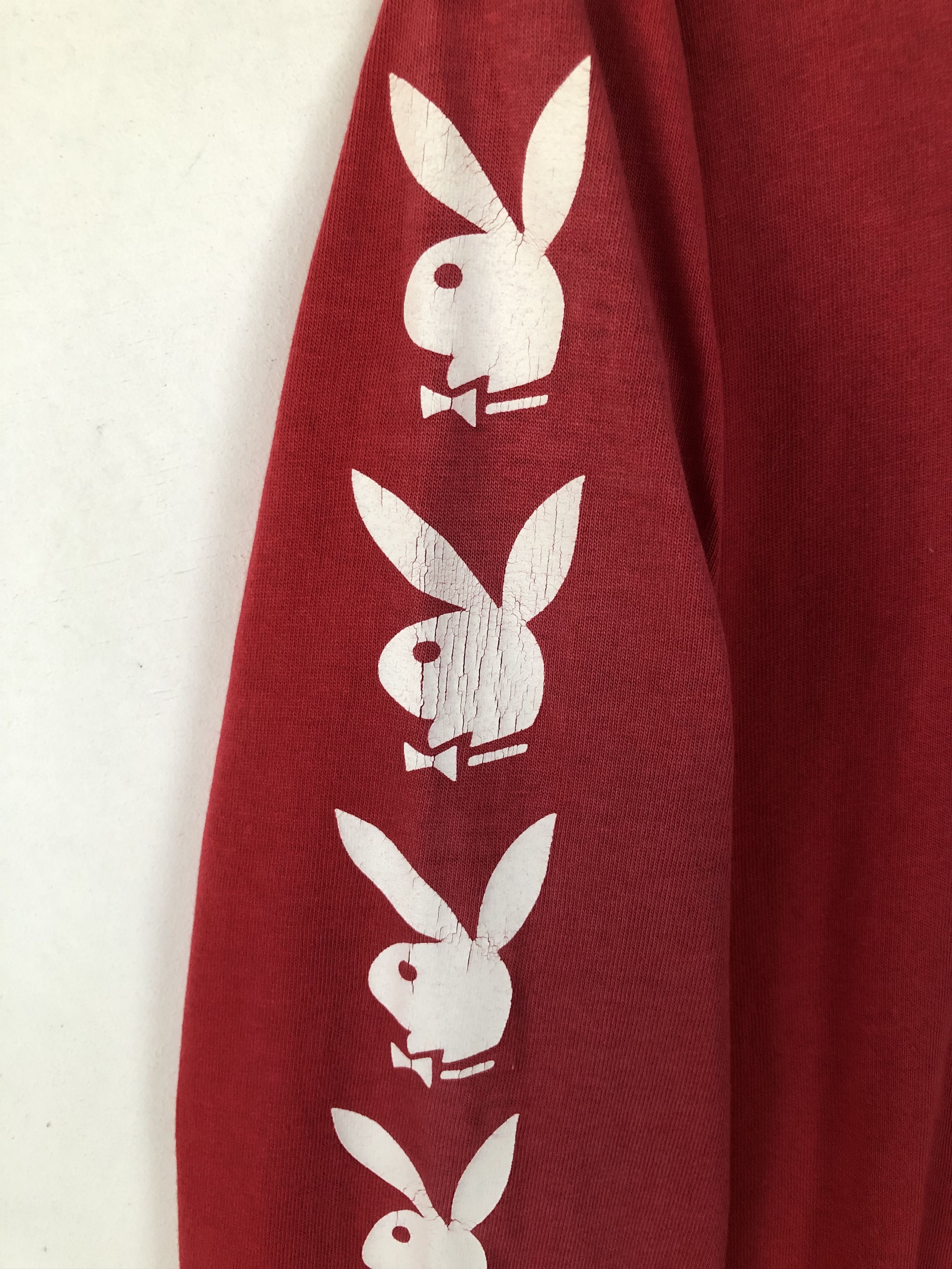 Playboy × Vintage RARE VINTAGE PLAYBOY USA SLEEVES HIT LOGO L/S SHIRT Size US S / EU 44-46 / 1 - 3 Thumbnail