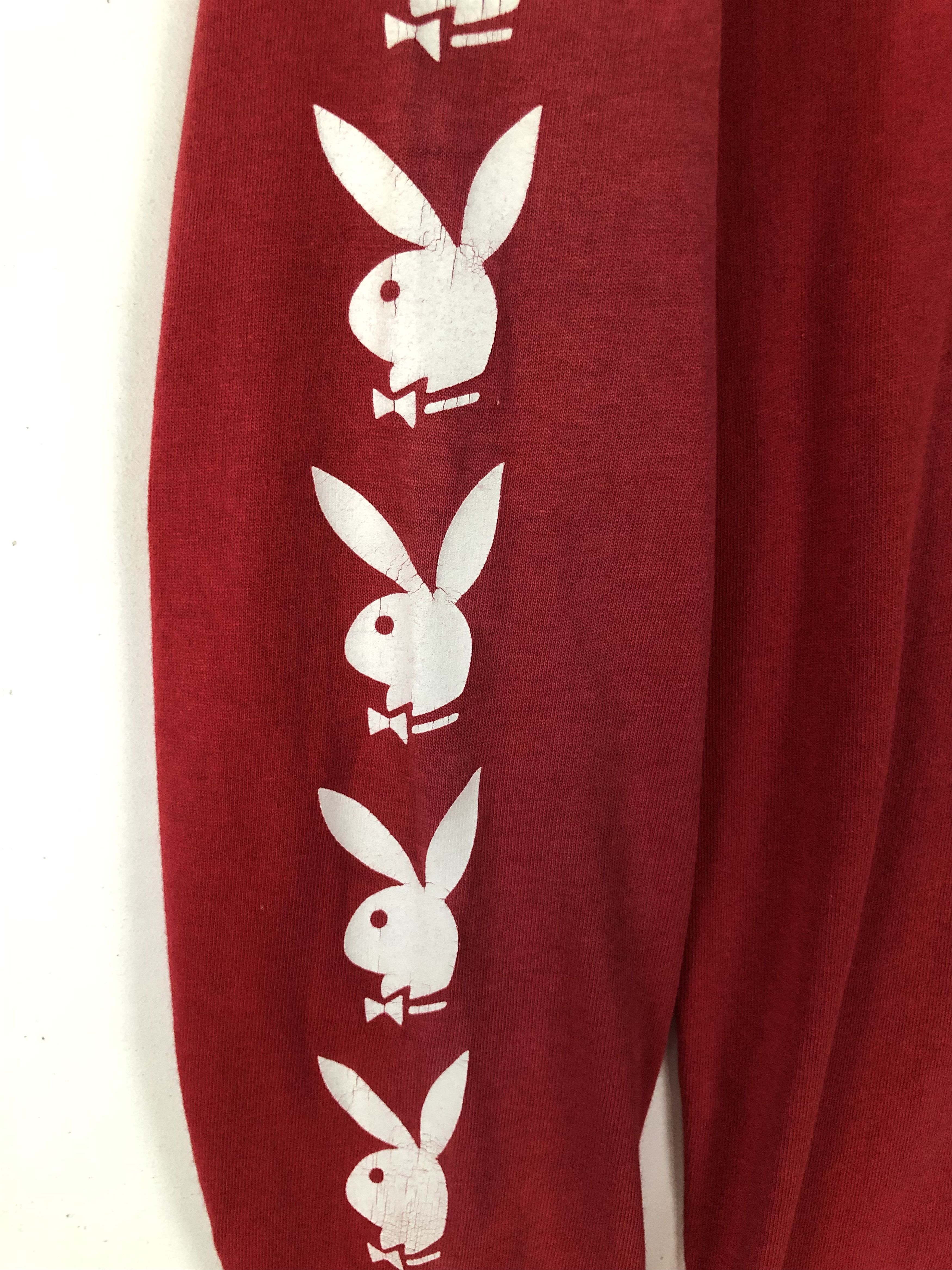 Playboy × Vintage RARE VINTAGE PLAYBOY USA SLEEVES HIT LOGO L/S SHIRT Size US S / EU 44-46 / 1 - 4 Thumbnail