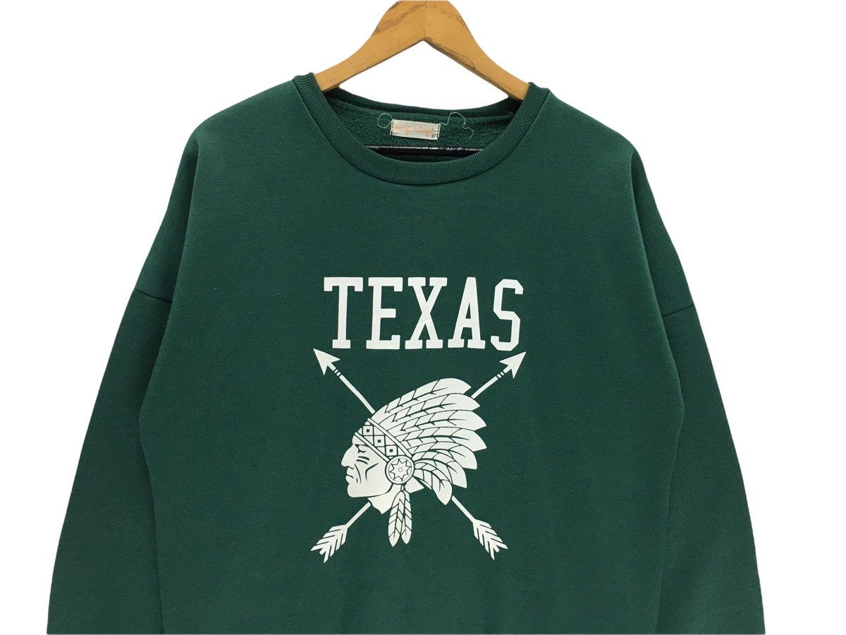 Vintage Vintage Texas Big Logo Spellout Usa Sweatshirt Size US M / EU 48-50 / 2 - 2 Thumbnail