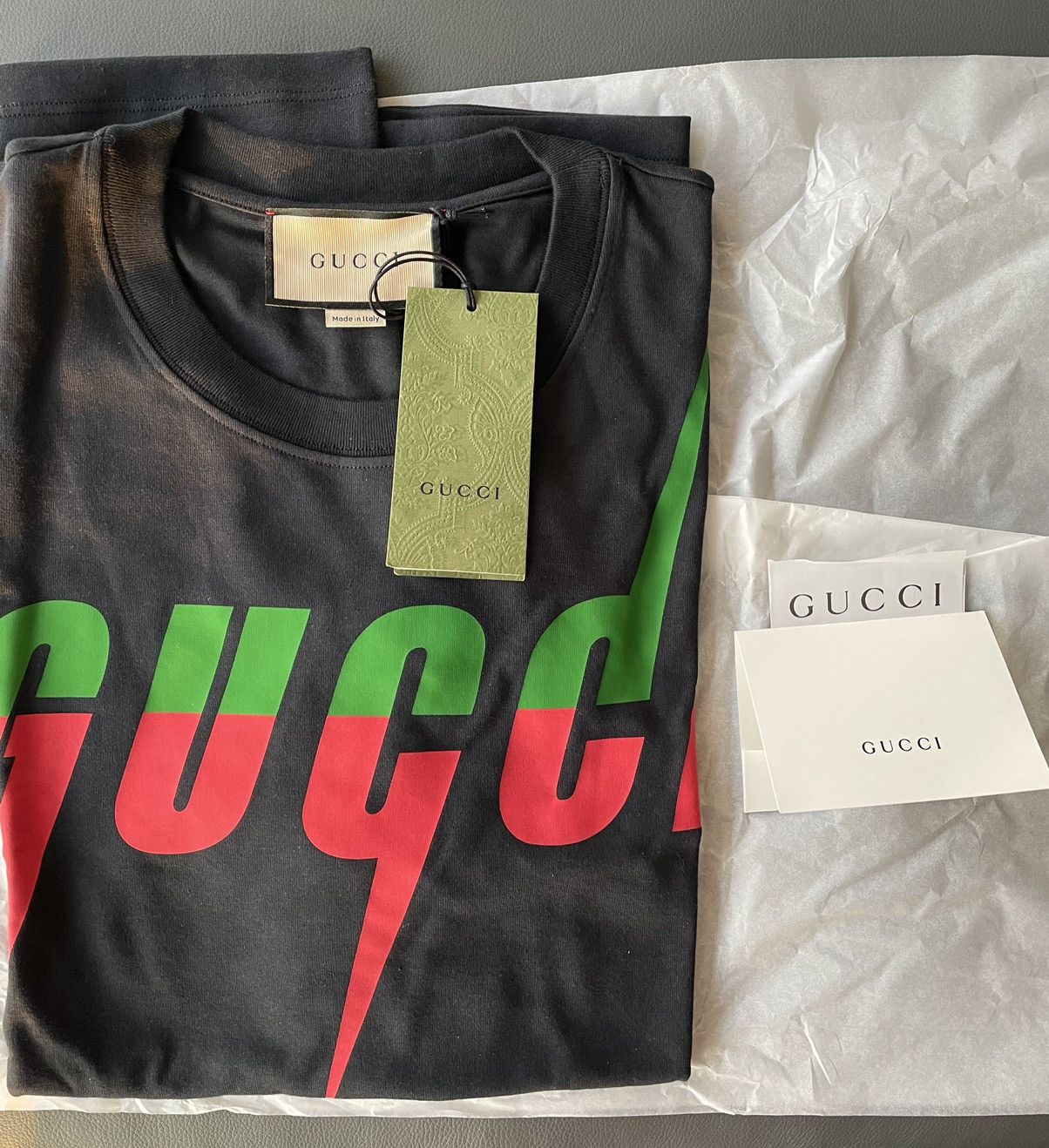 Gucci LimitedEdition Super Runway Brand New Gucci Logo Tee T-shirt Size US XL / EU 56 / 4 - 3 Thumbnail
