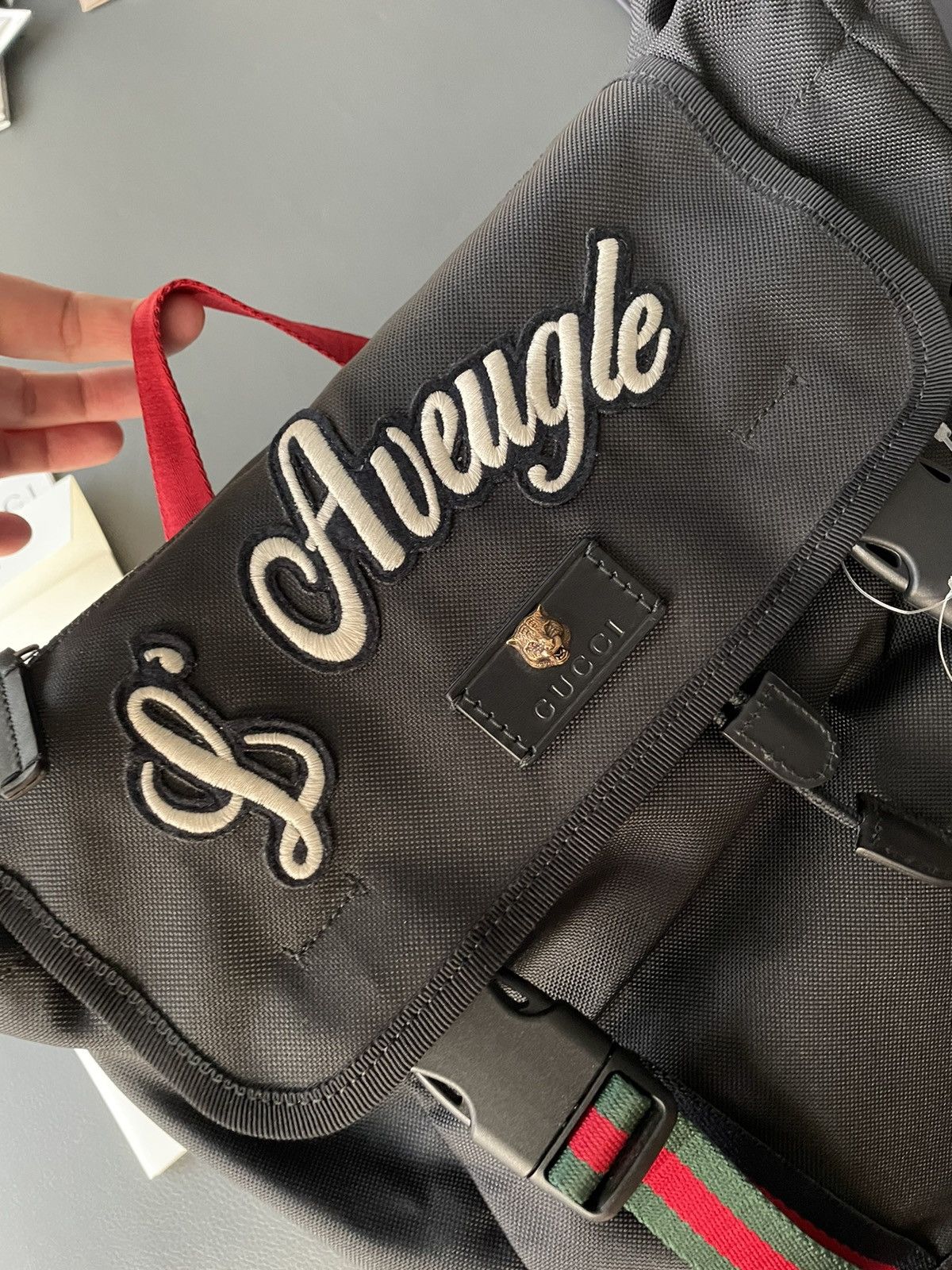 Gucci Rare $3k Brand New Super Runway Embroidery Backpack Bag Size ONE SIZE - 13 Thumbnail