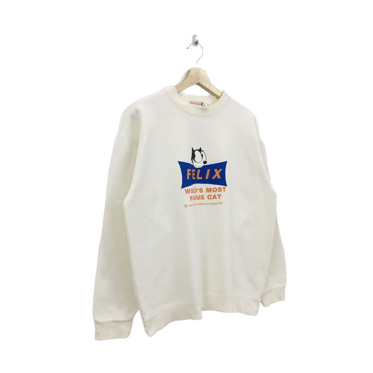 Cartoon Network × Vintage Rare Vintage 1997 Felix The Cat Sweatshirt Size US M / EU 48-50 / 2 - 7 Thumbnail