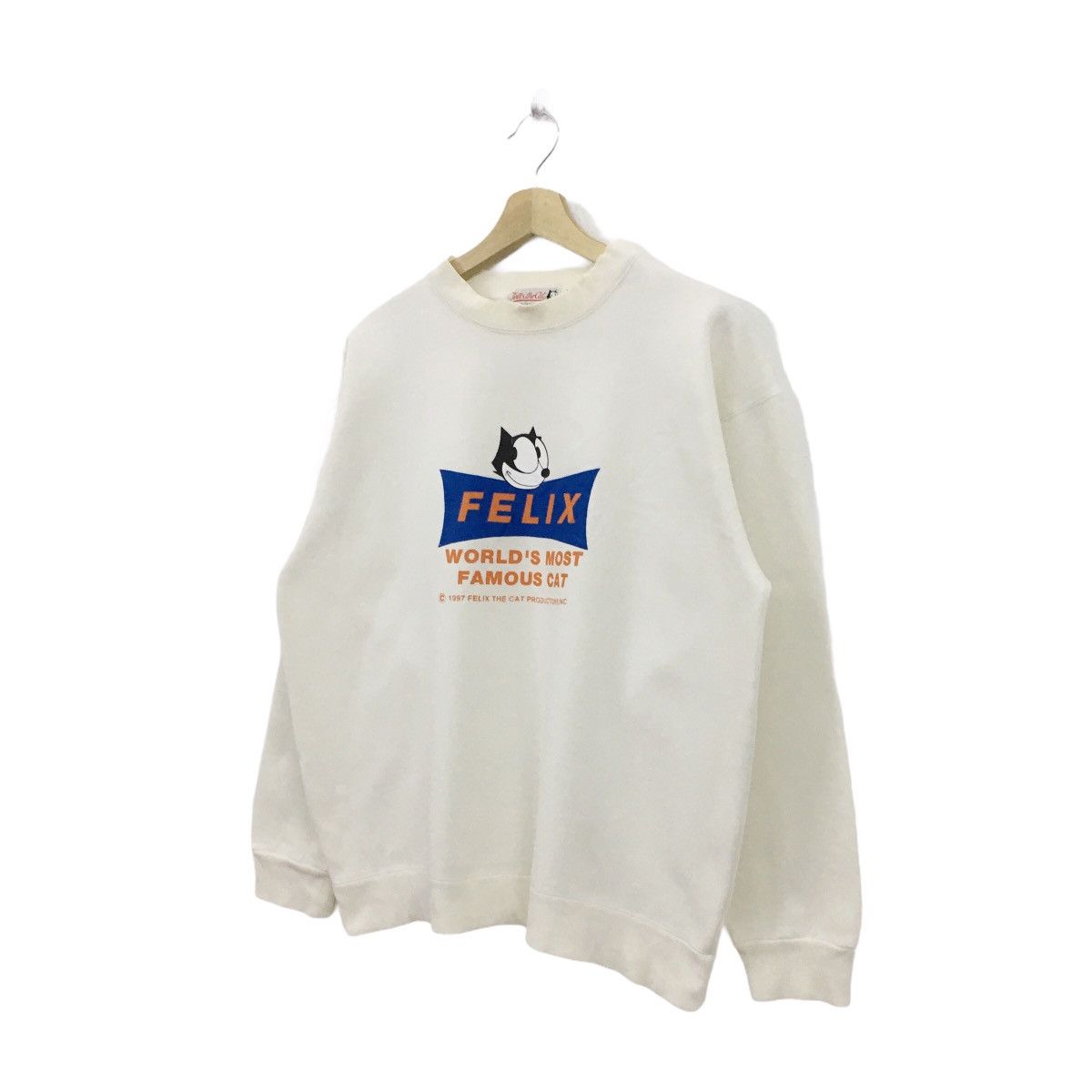 Cartoon Network × Vintage Rare Vintage 1997 Felix The Cat Sweatshirt Size US M / EU 48-50 / 2 - 8 Thumbnail