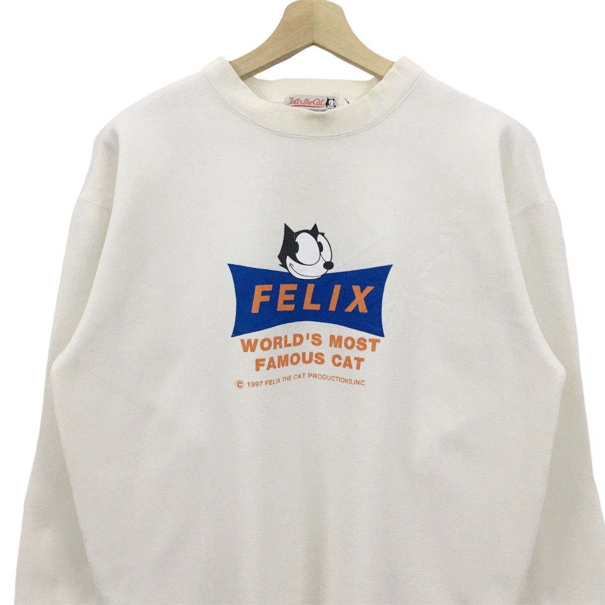 Cartoon Network × Vintage Rare Vintage 1997 Felix The Cat Sweatshirt Size US M / EU 48-50 / 2 - 5 Thumbnail