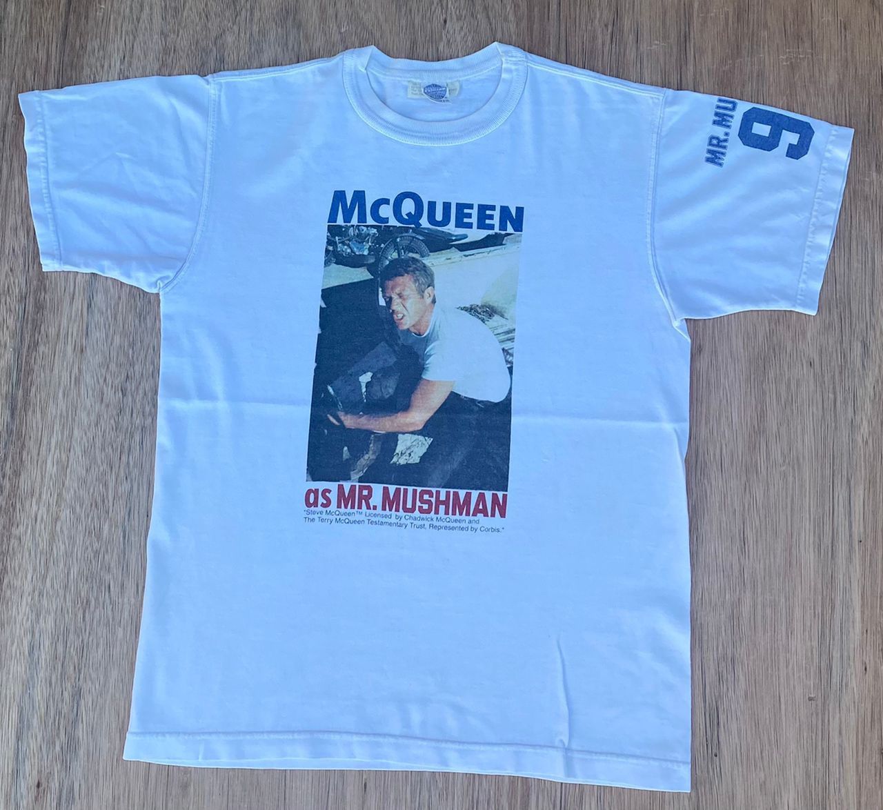 TOYS McCOY × Vintage vintage tee D - 6 Steeve McQueen as Harvey Mushman Size US S / EU 44-46 / 1 - 1 Thumbnail