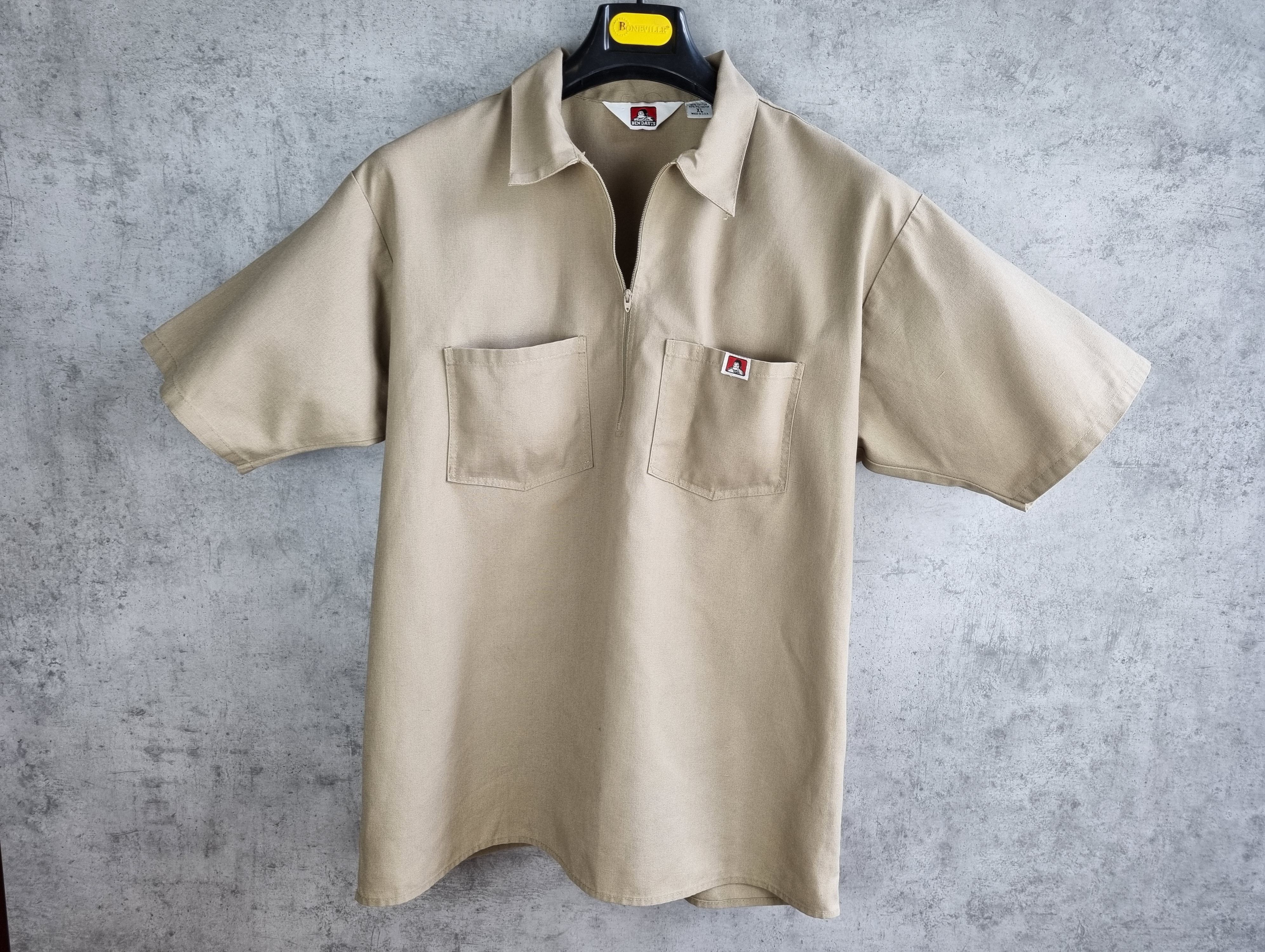 Ben Davis × Vintage Ben Davis Vintage Zipped Shirt made in USA Size US L / EU 52-54 / 3 - 8 Thumbnail