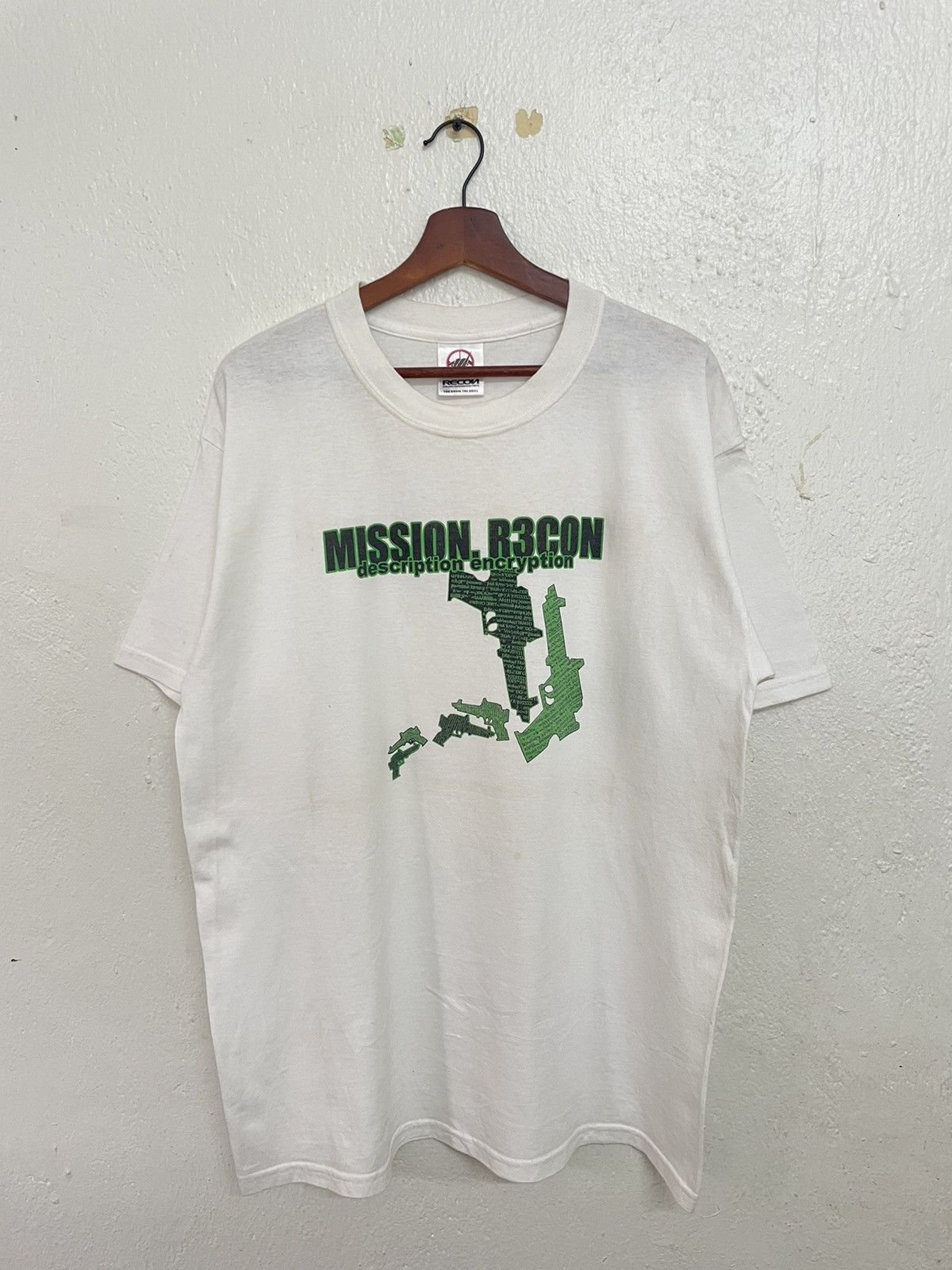 Recon × Vintage Mission.R3con Description Encription Tee Size US L / EU 52-54 / 3 - 1 Thumbnail