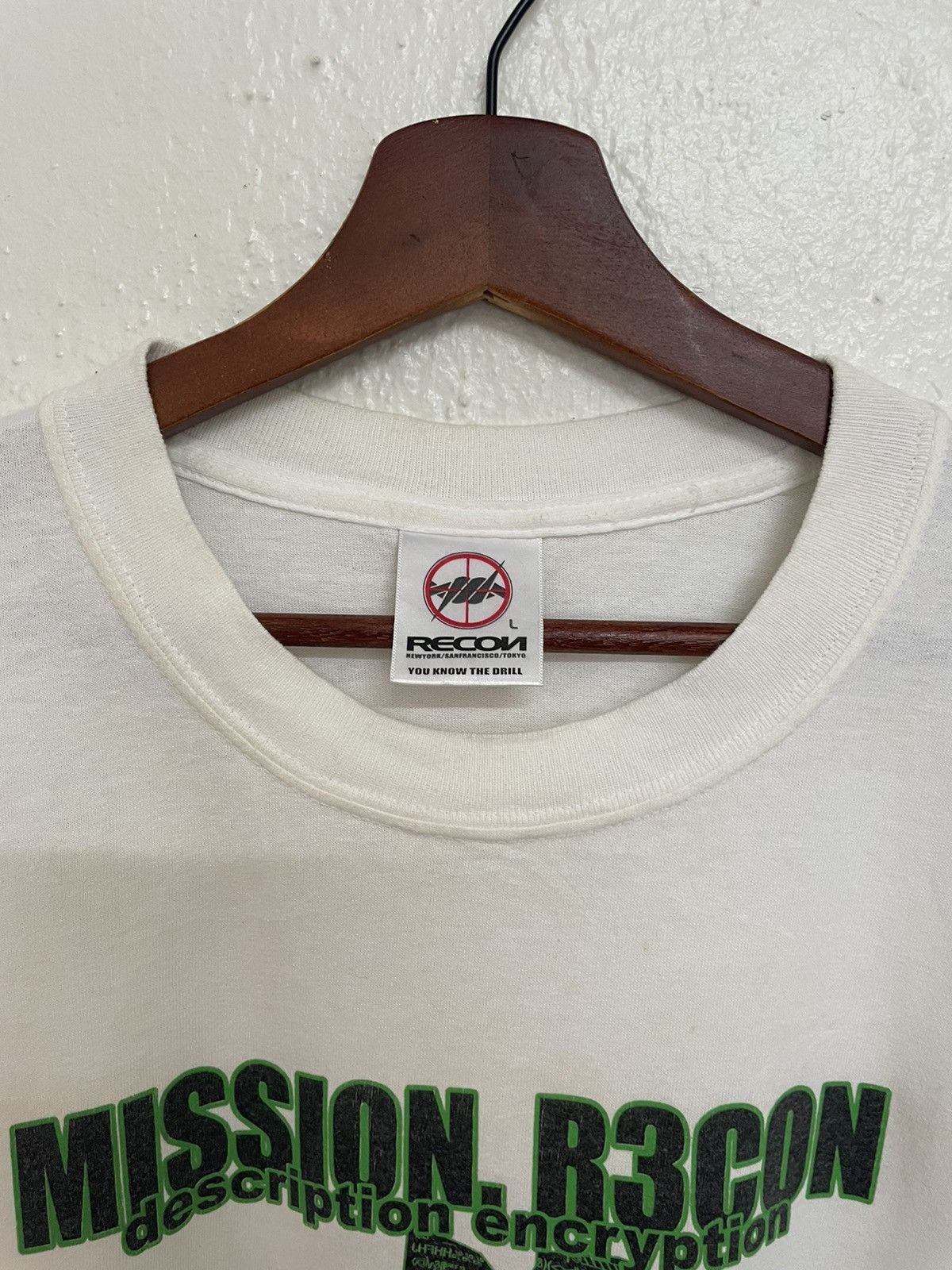 Recon × Vintage Mission.R3con Description Encription Tee Size US L / EU 52-54 / 3 - 3 Thumbnail