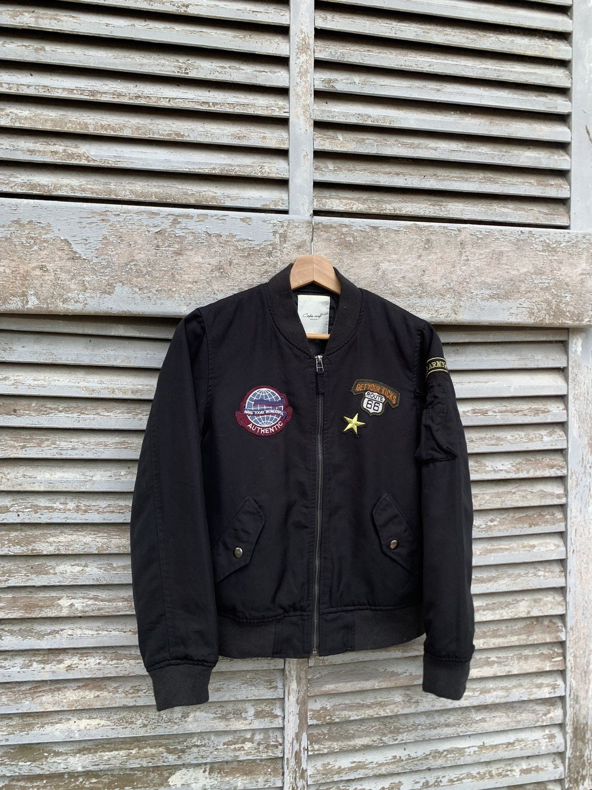 Japanese Brand 🪖Cepo Craft US ARMY Patches Bomber Jacket Size US XS / EU 42 / 0 - 1 Thumbnail