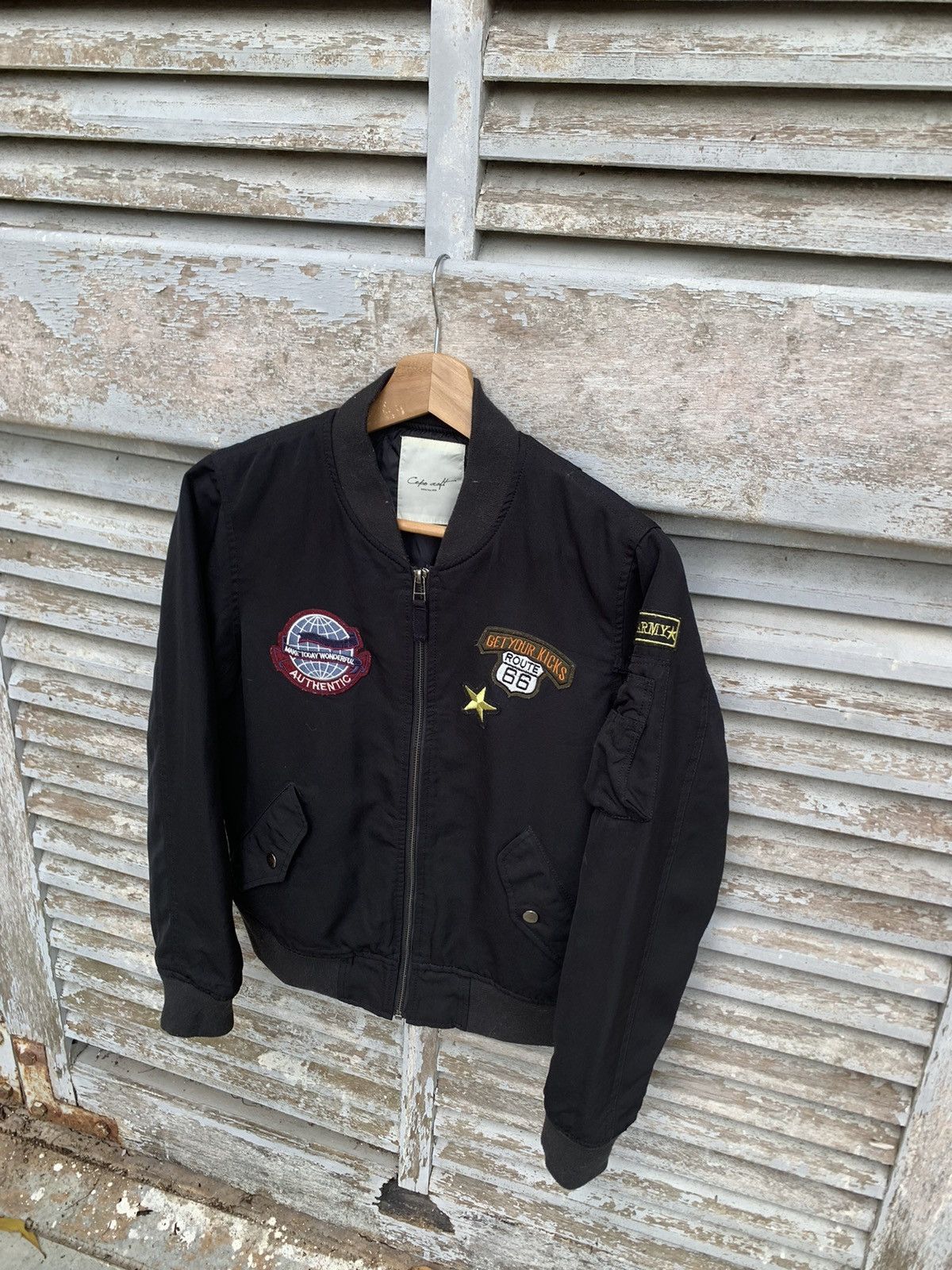 Japanese Brand 🪖Cepo Craft US ARMY Patches Bomber Jacket Size US XS / EU 42 / 0 - 5 Thumbnail